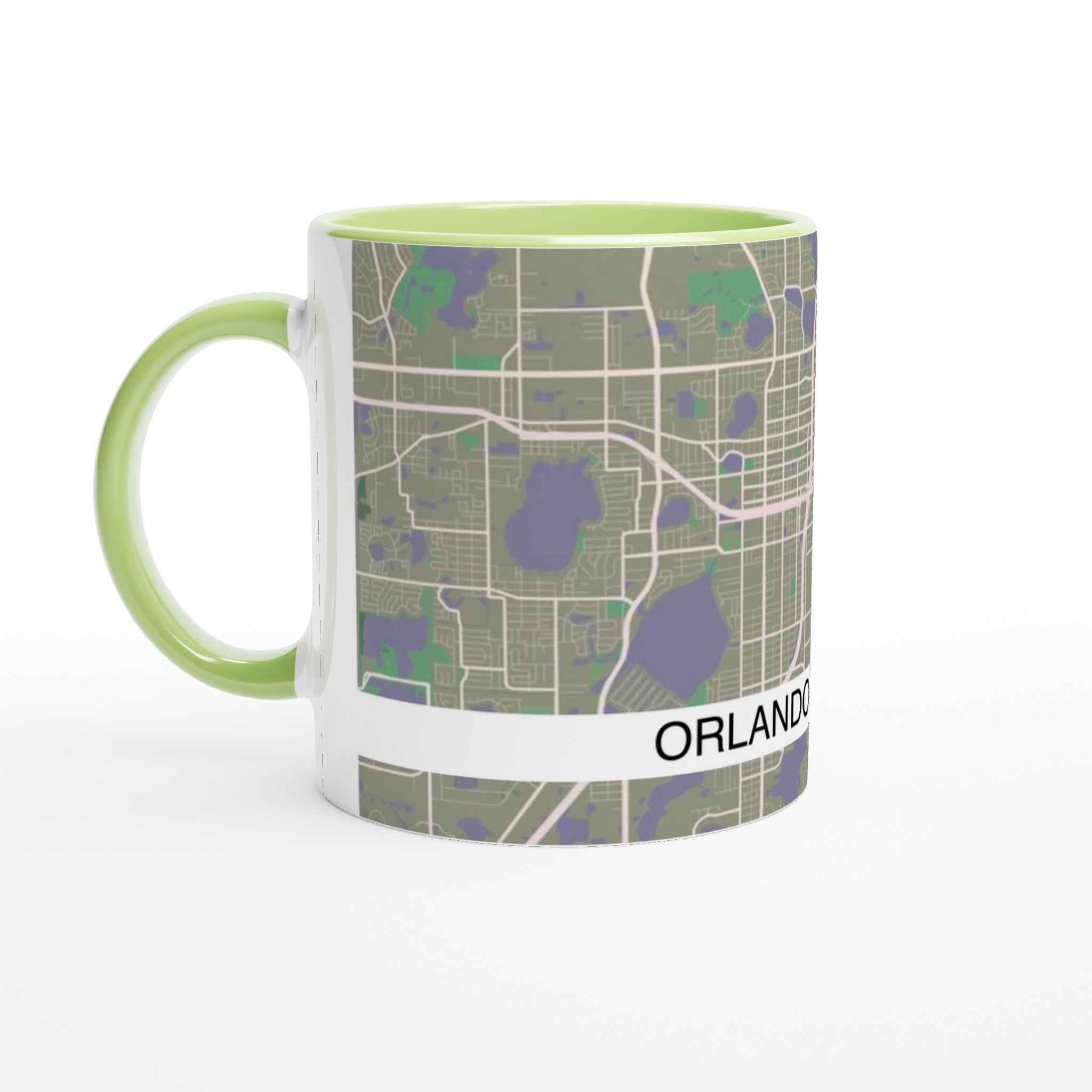 Orlando Modern City Map Mug (11oz) - Ink And Atlas