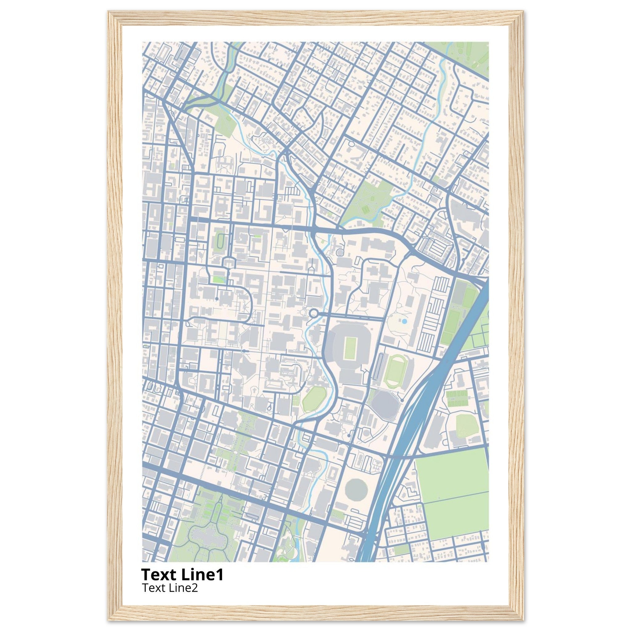 University of Texas at Austin Campus Map Poster | Graduation Gift - Ink And Atlas