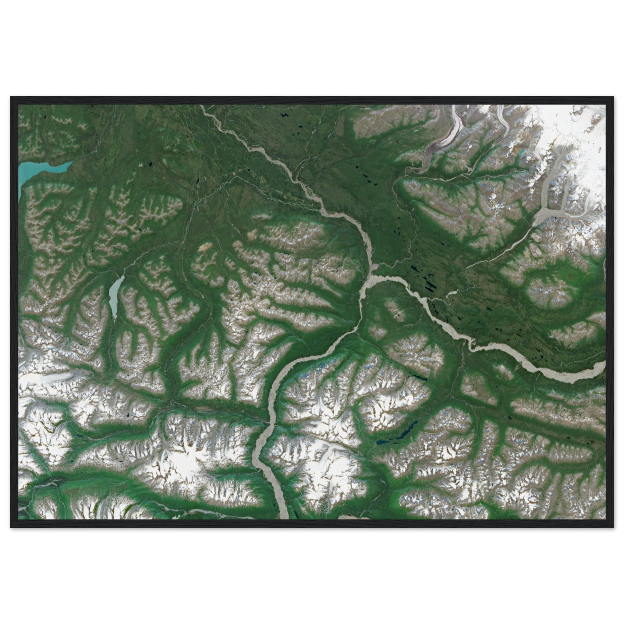 Wrangell–St. Elias National Park Natural Earth Print - Ink And Atlas
