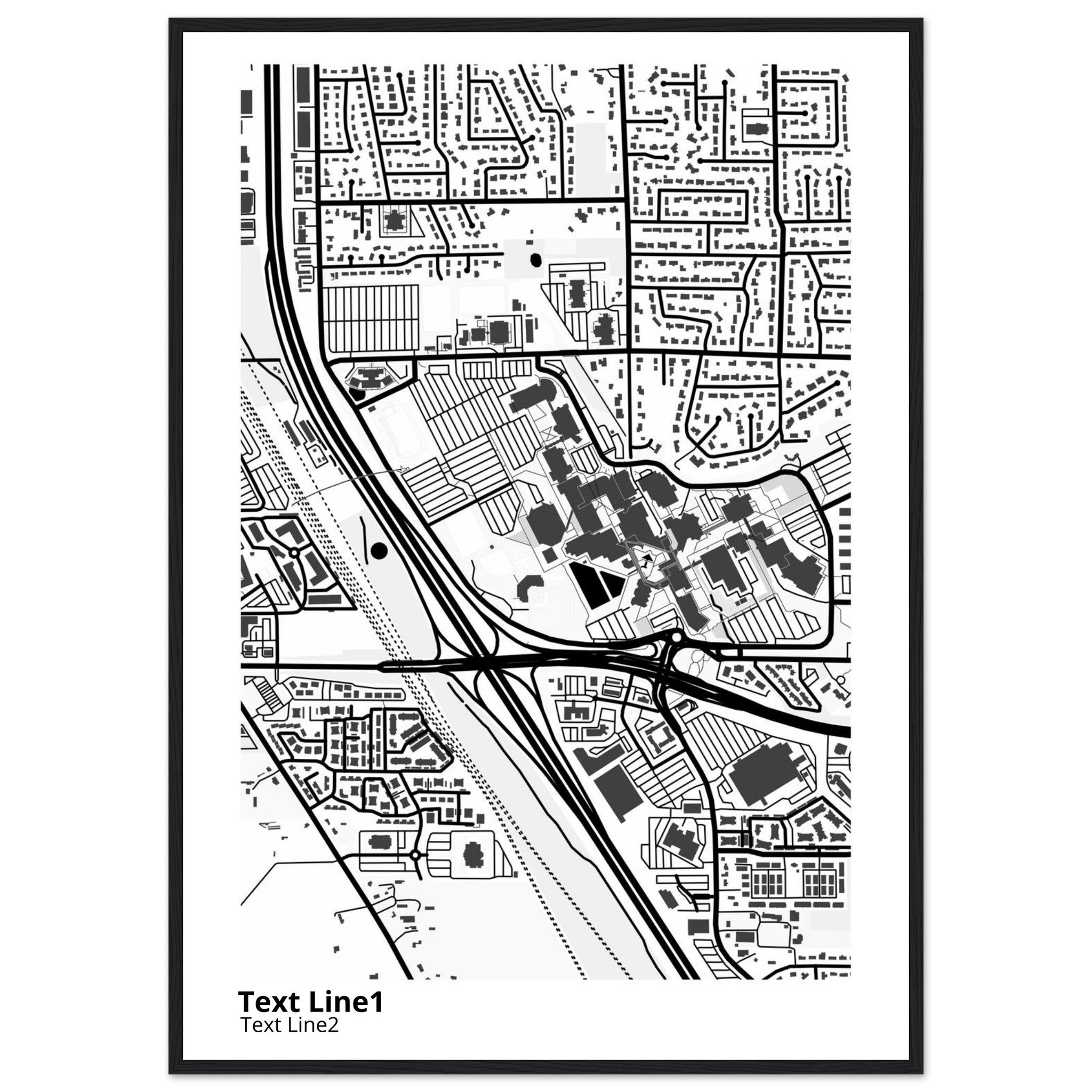 Utah Valley University Campus Map Poster | Graduation Gift - Ink And Atlas