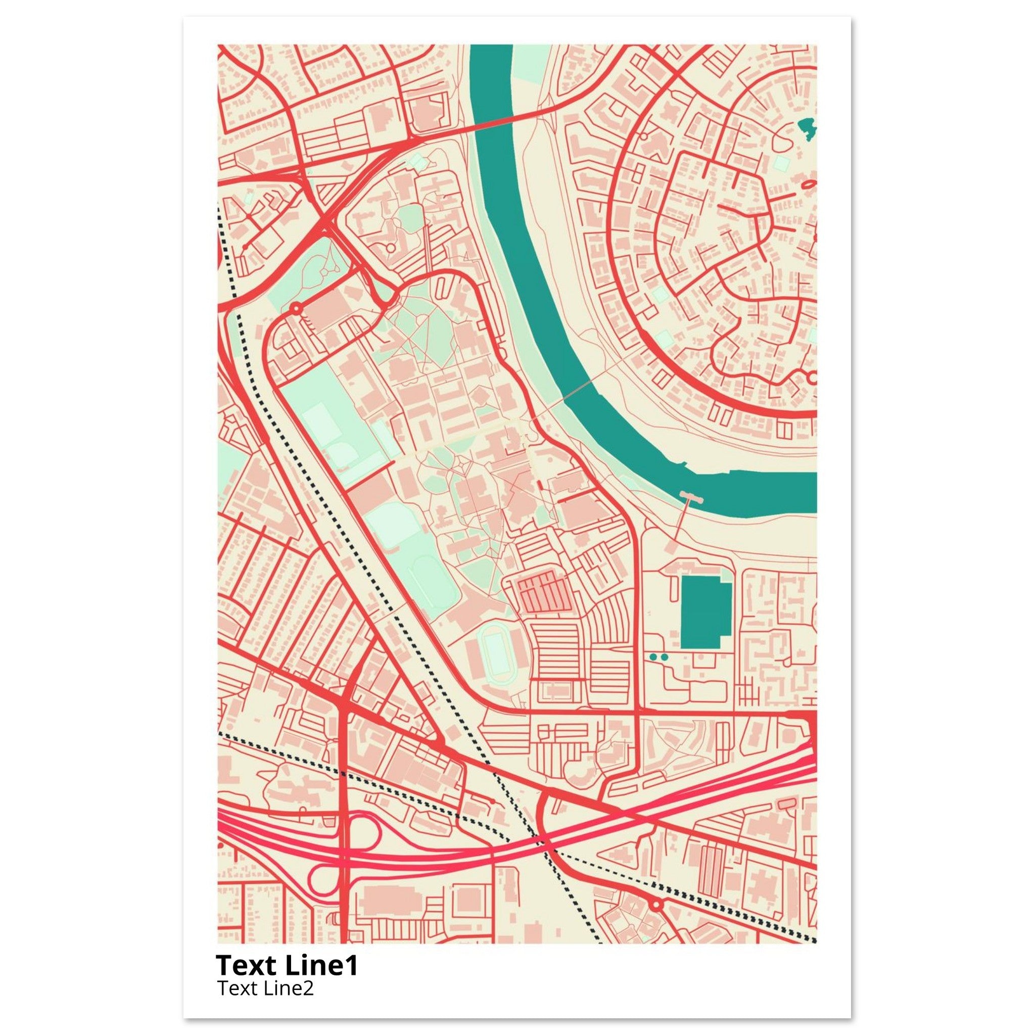 california state university sacramento campus map poster
