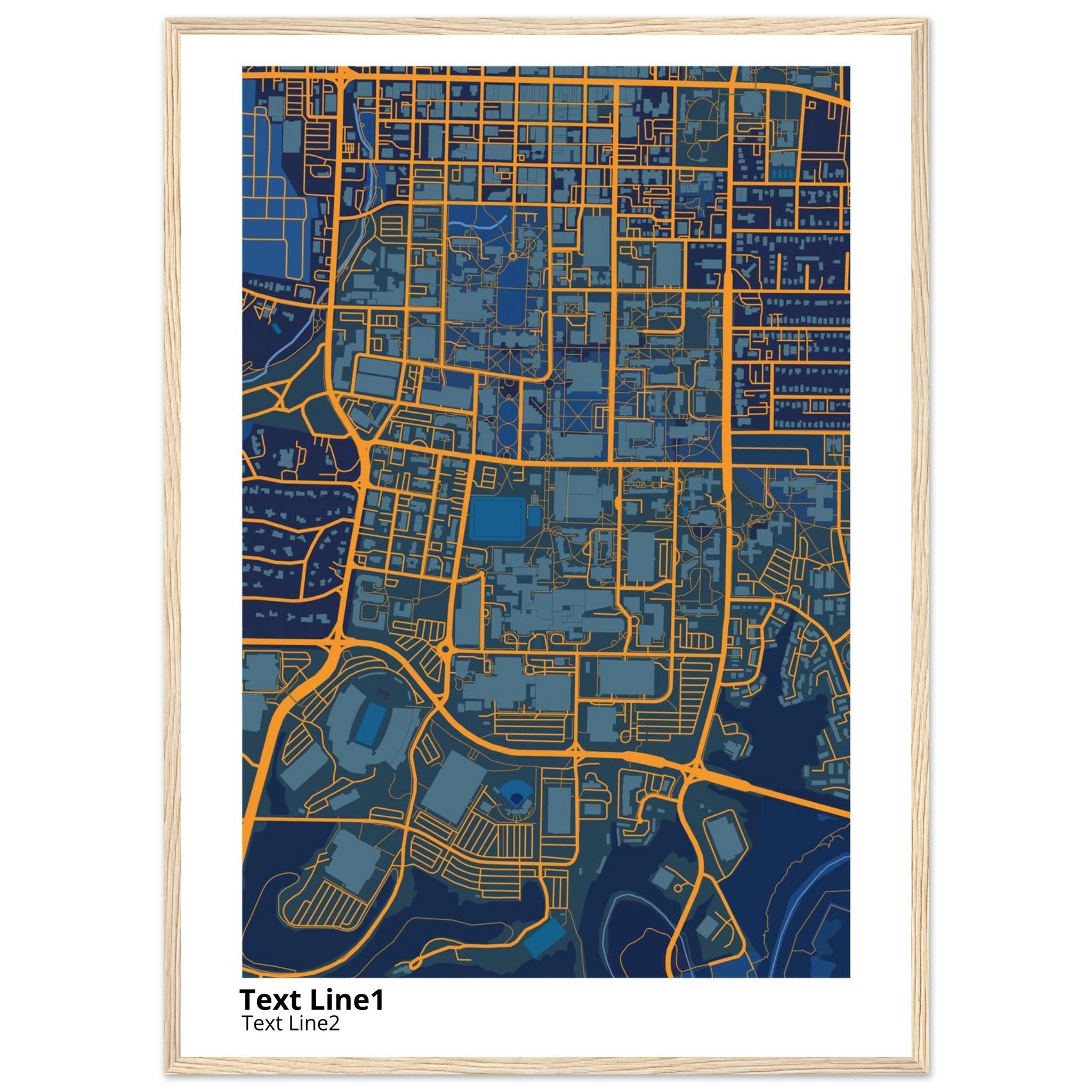 university of missouri columbia campus map poster