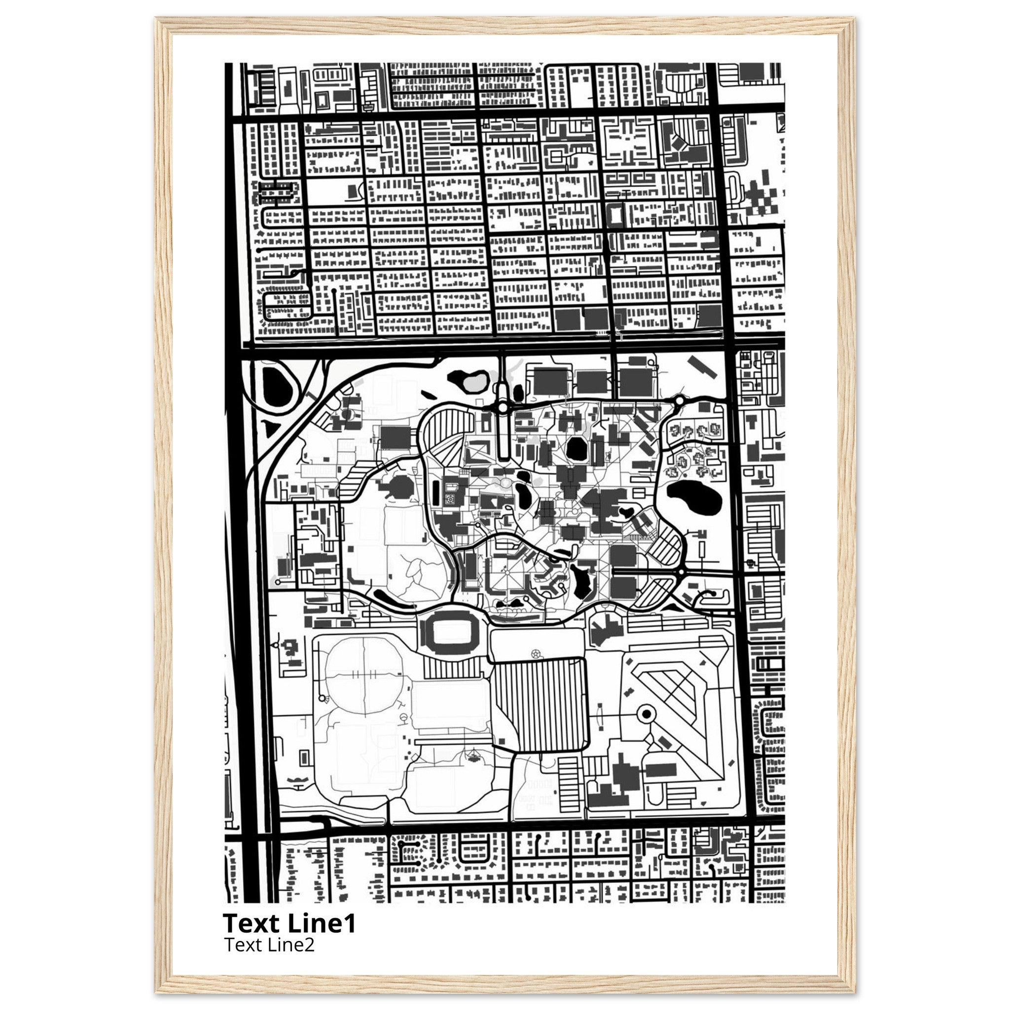 florida international university campus map poster