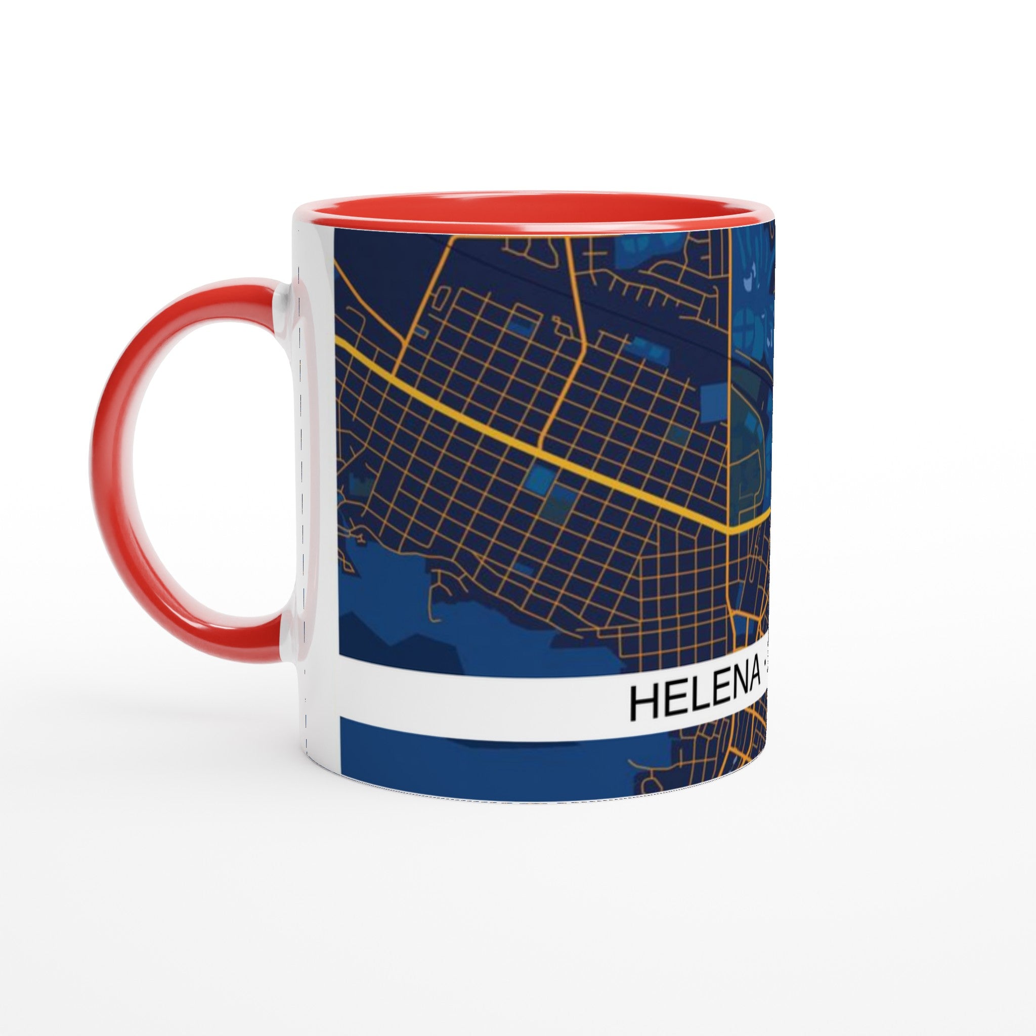 Helena Modern City Map Mug (11oz) - Ink And Atlas