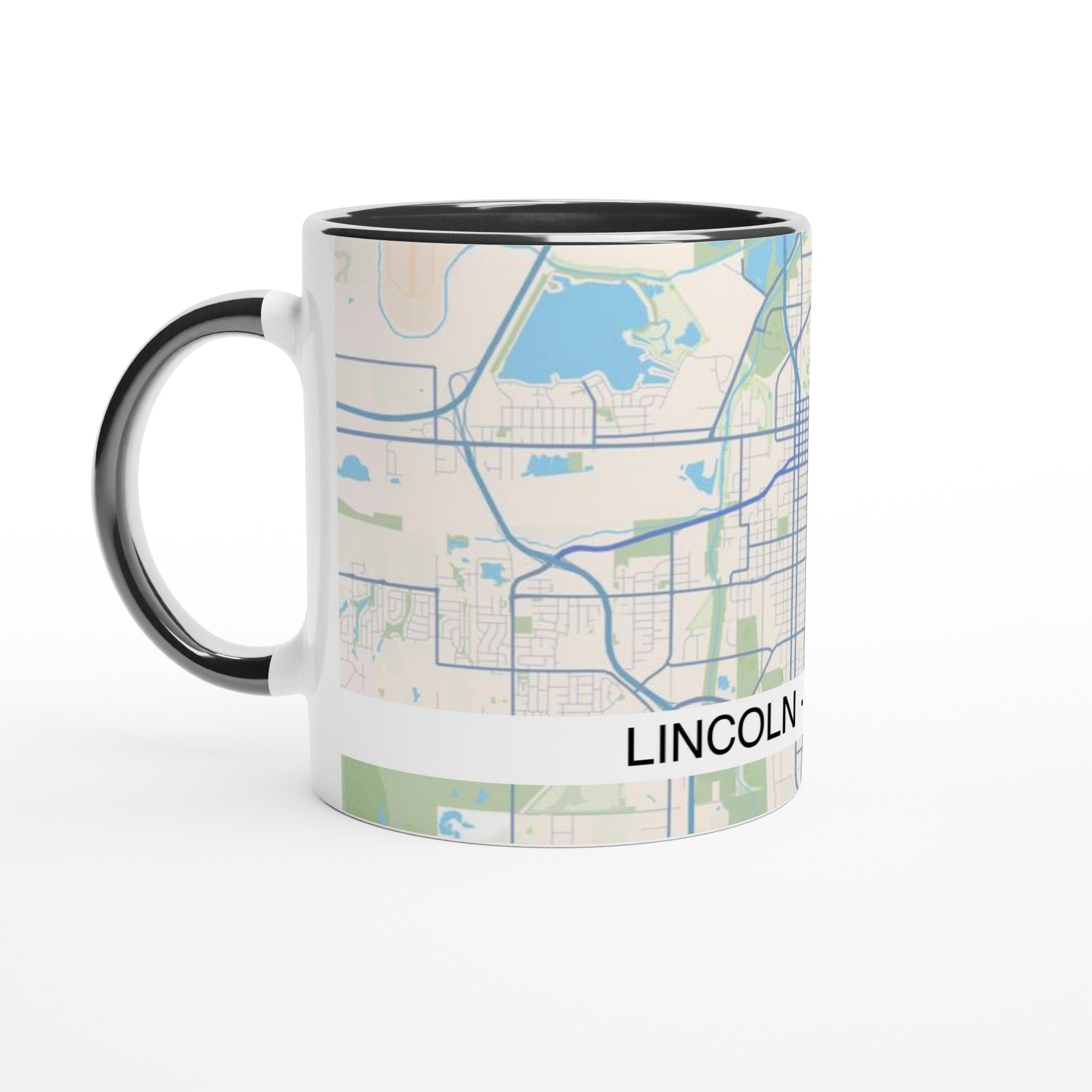 Lincoln Modern City Map Mug (11oz) - Ink And Atlas