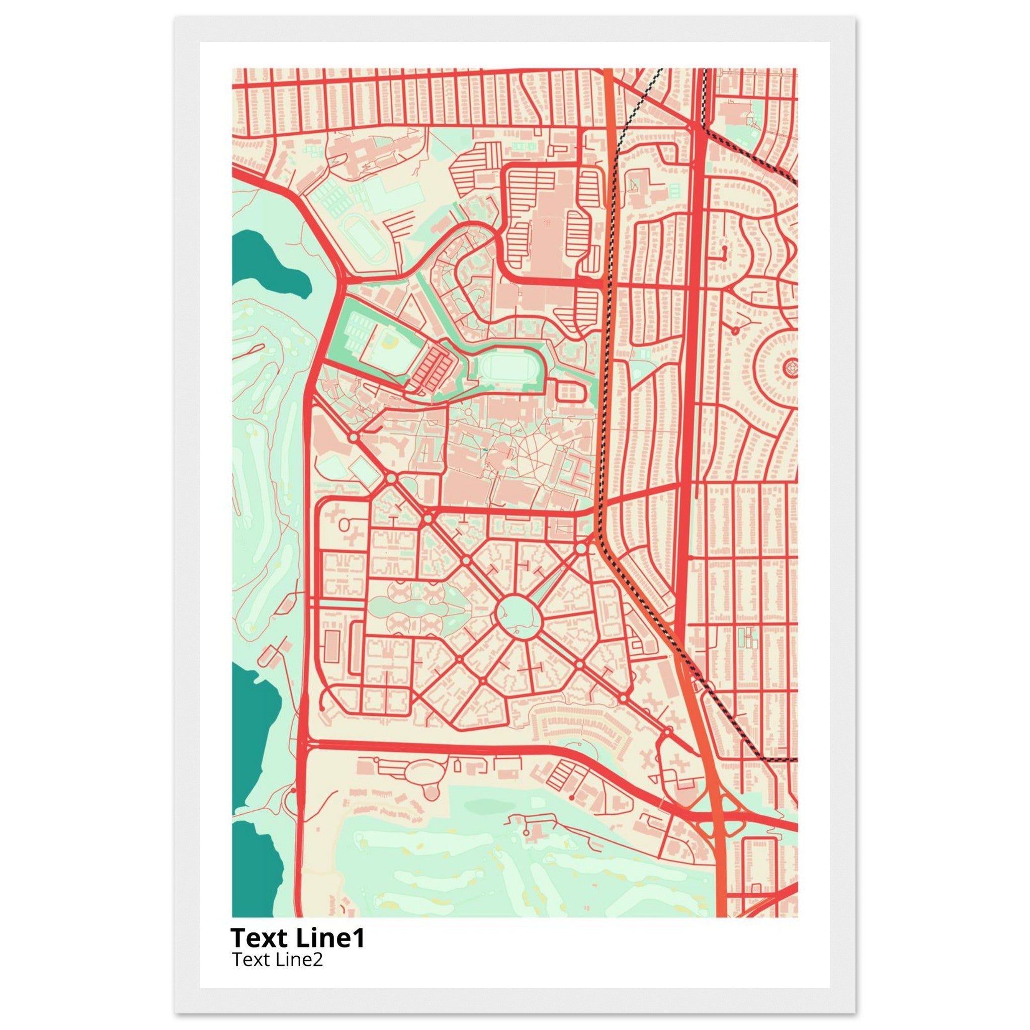 san francisco state university campus map poster