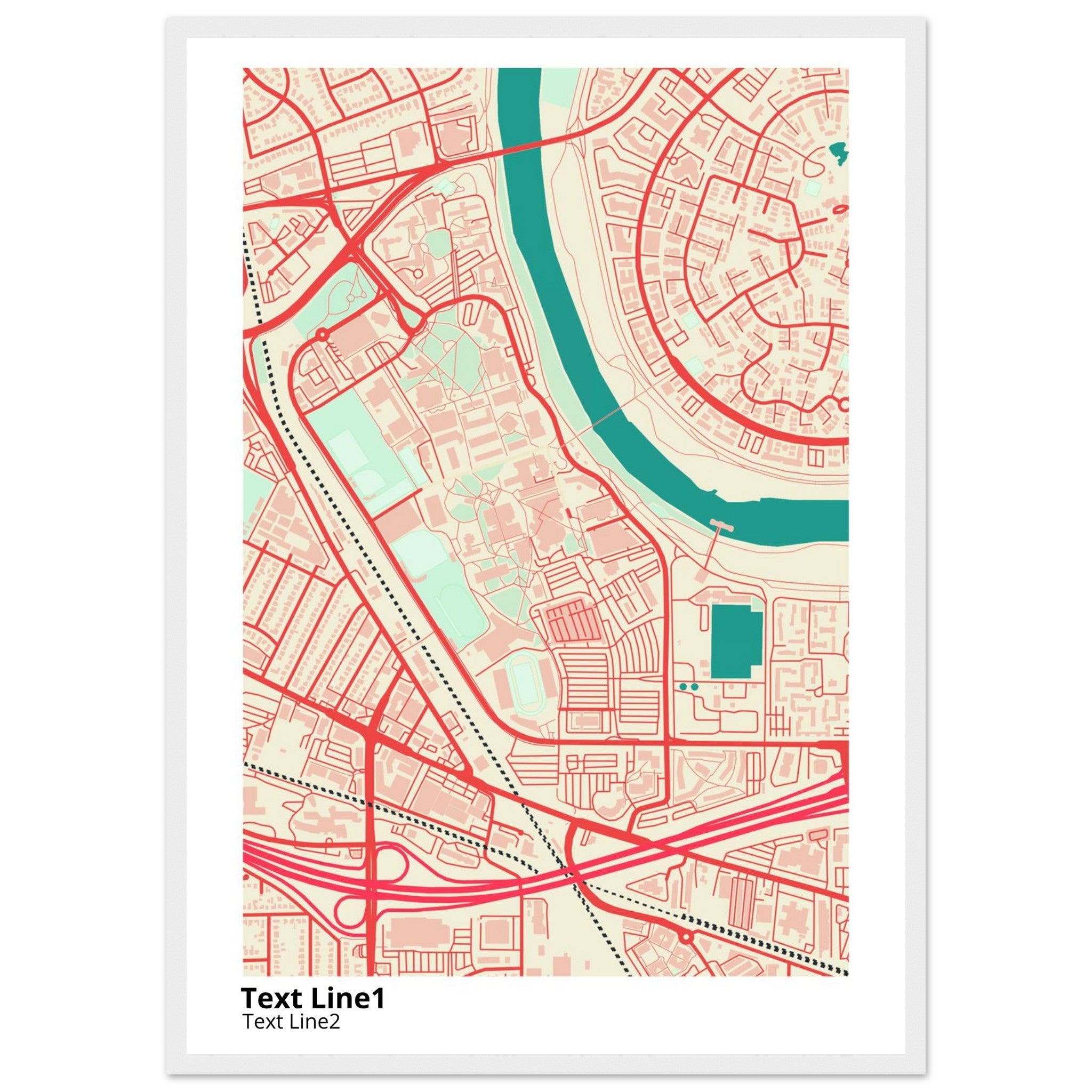california state university sacramento campus map poster
