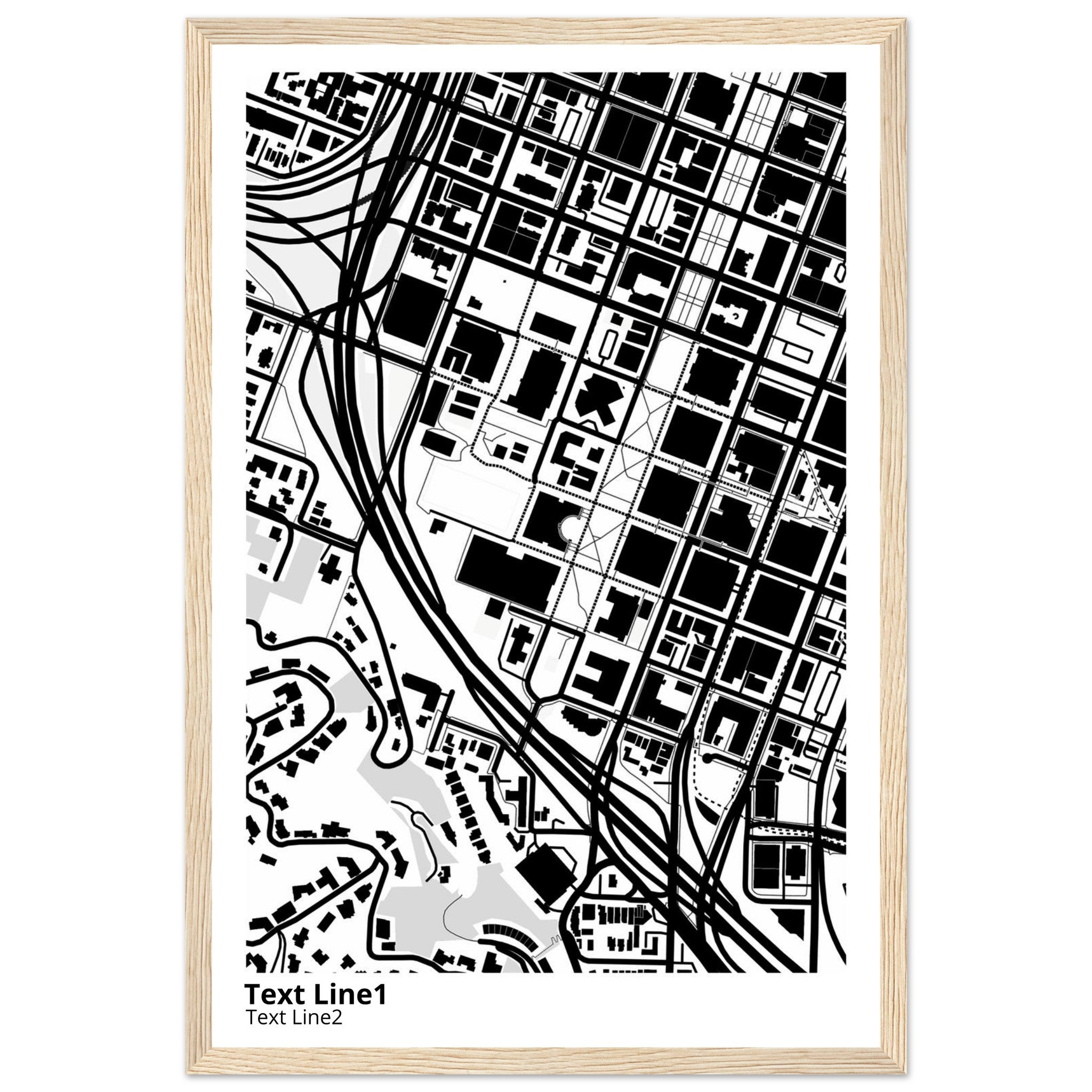 Portland State University Campus Map Poster | Graduation Gift - Ink And Atlas