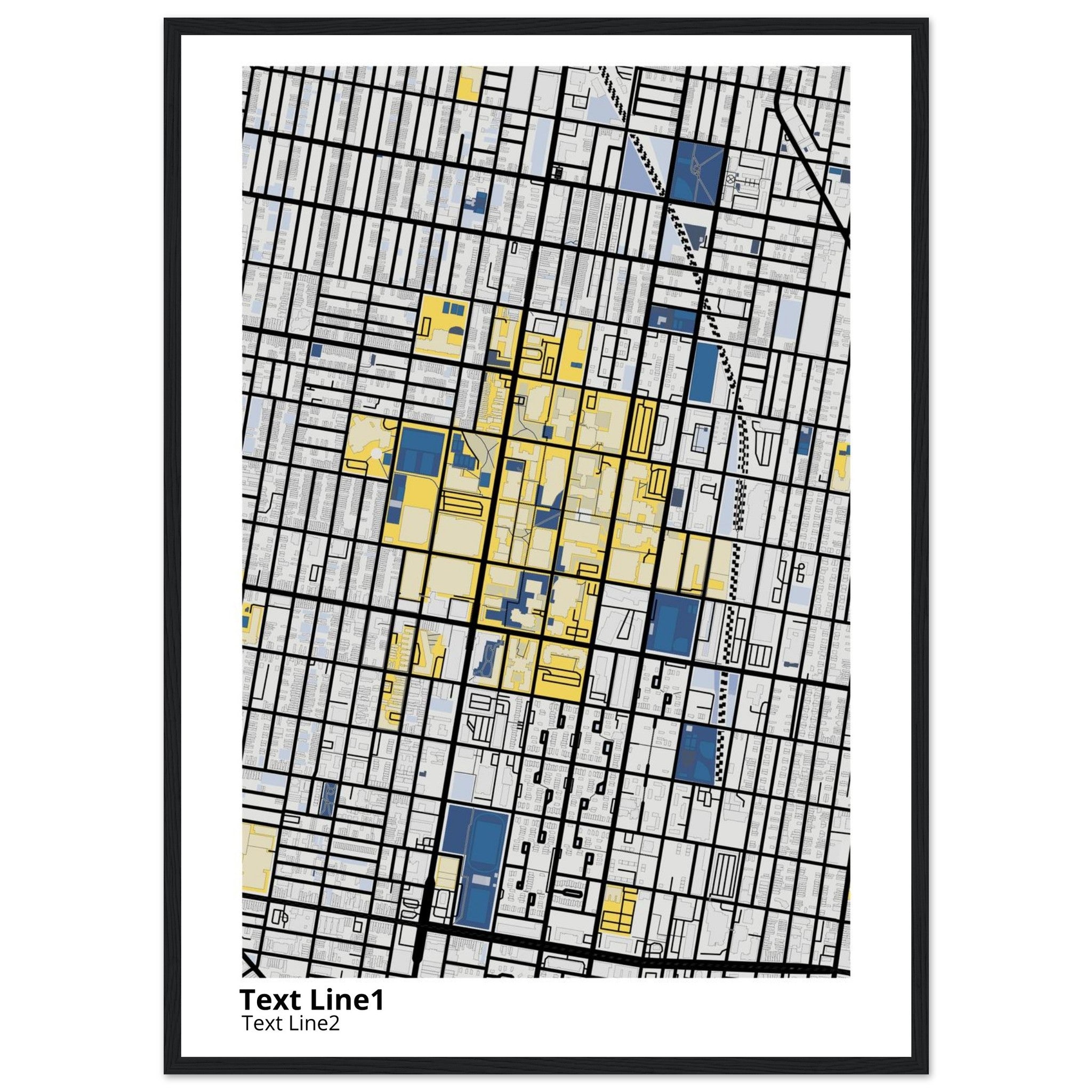 Temple University Pennsylvania Campus Map Poster | Graduation Gift - Ink And Atlas