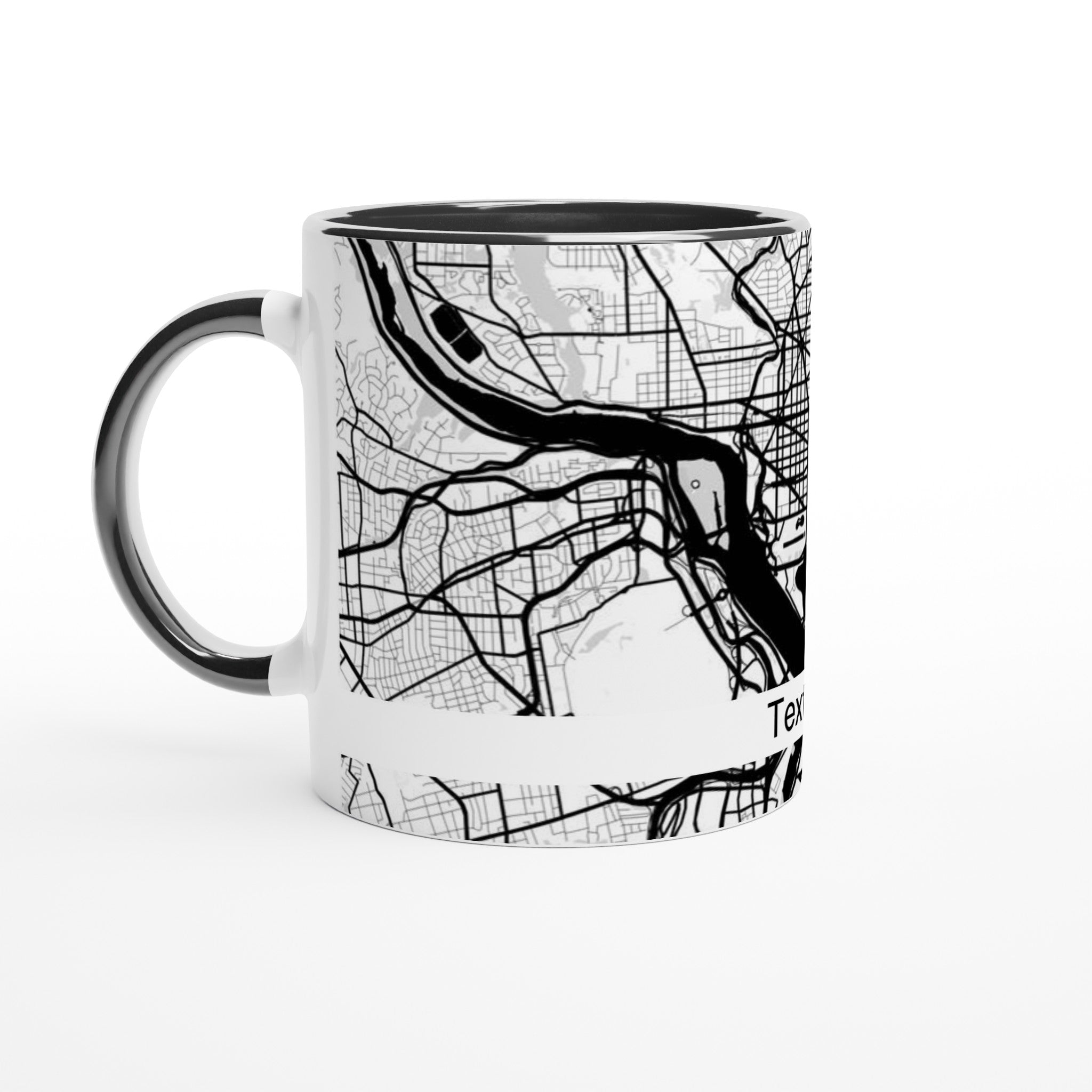 Custom Modern City Map Mug (11oz) - Ink And Atlas