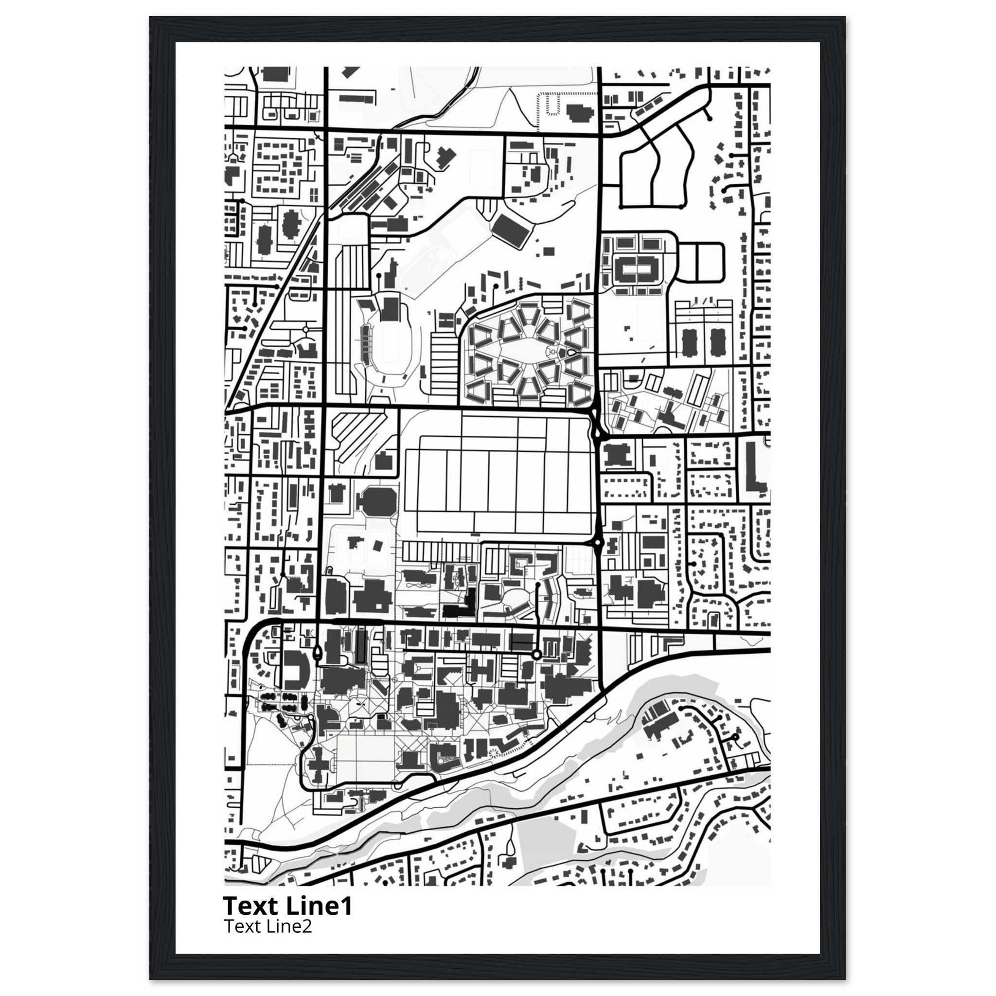Utah State University Campus Map Poster | Graduation Gift - Ink And Atlas