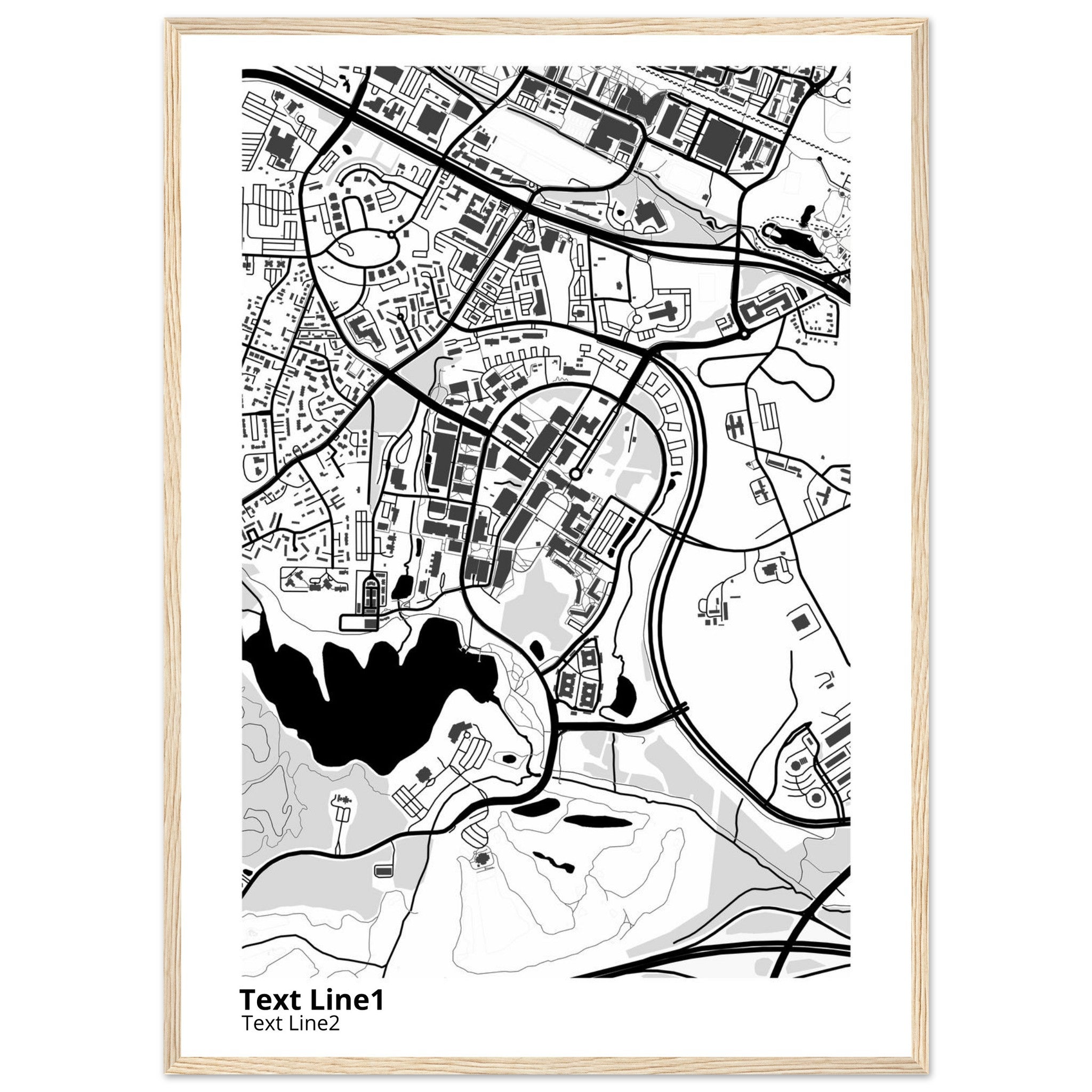 North Carolina State University Raleigh Campus Map Poster | Alumni Gift - Ink And Atlas