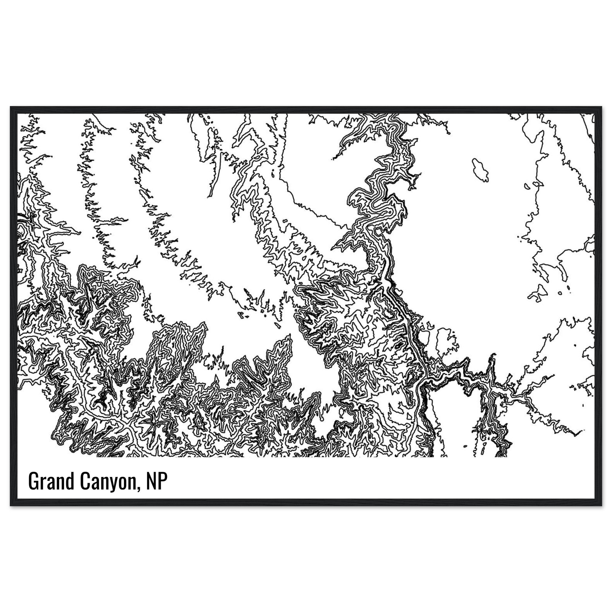 Custom Contours Print - Ink And Atlas
