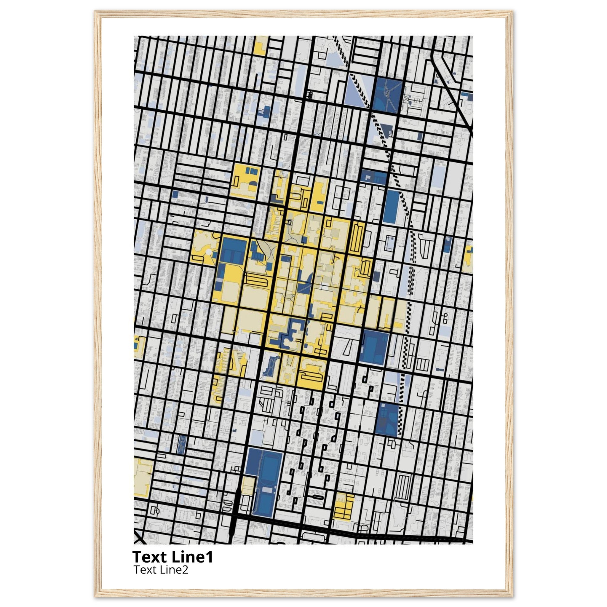 Temple University Pennsylvania Campus Map Poster | Graduation Gift - Ink And Atlas