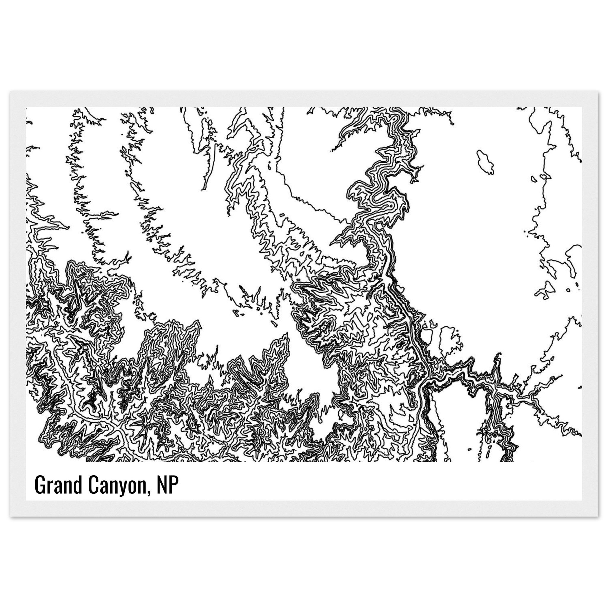 Custom Contours Print - Ink And Atlas
