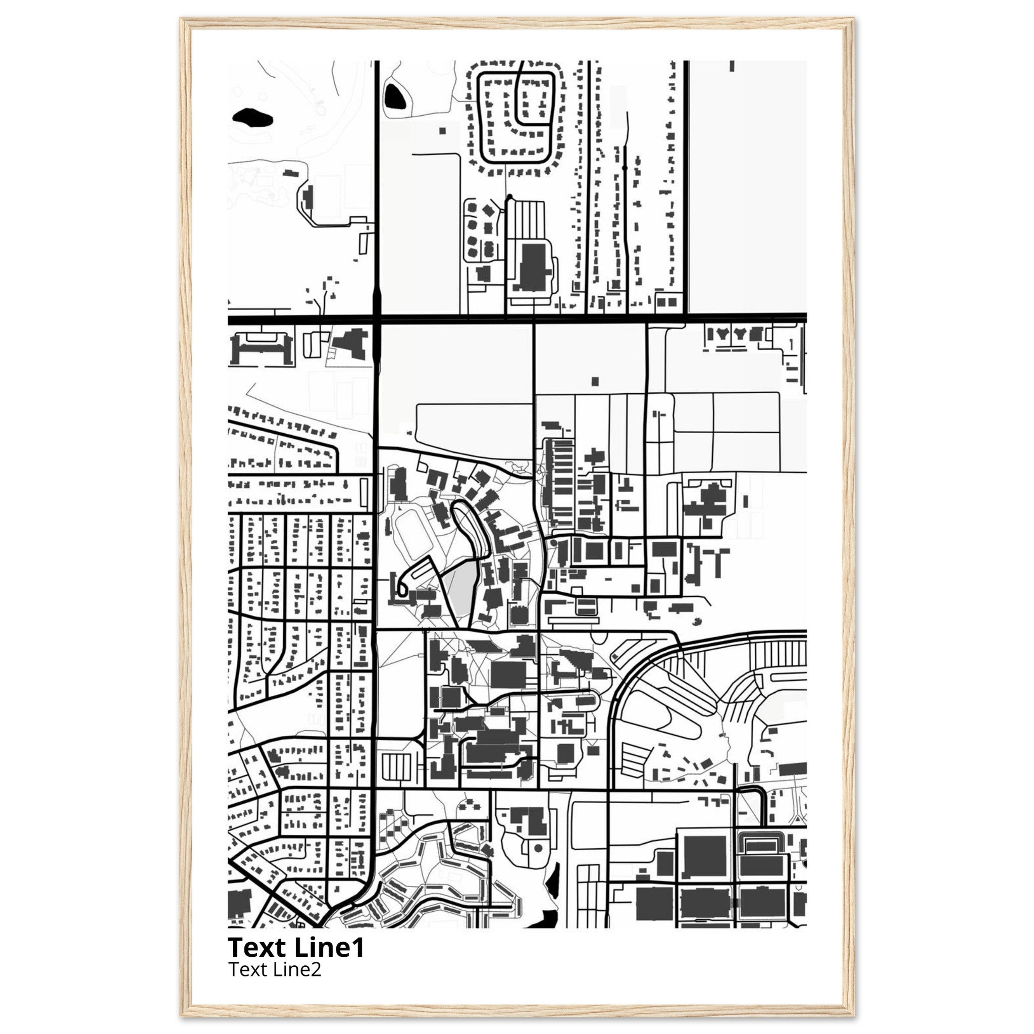 university of minnesota twin cities campus map poster