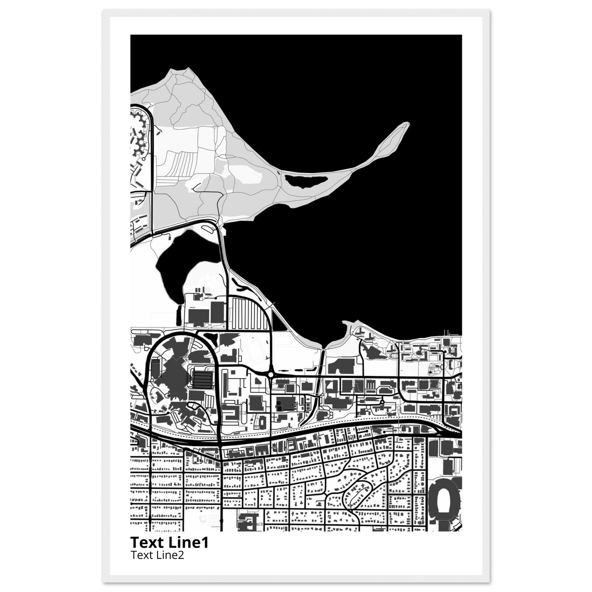 University of Wisconsin (Madison) Campus Map Poster | Graduation Gift - Ink And Atlas