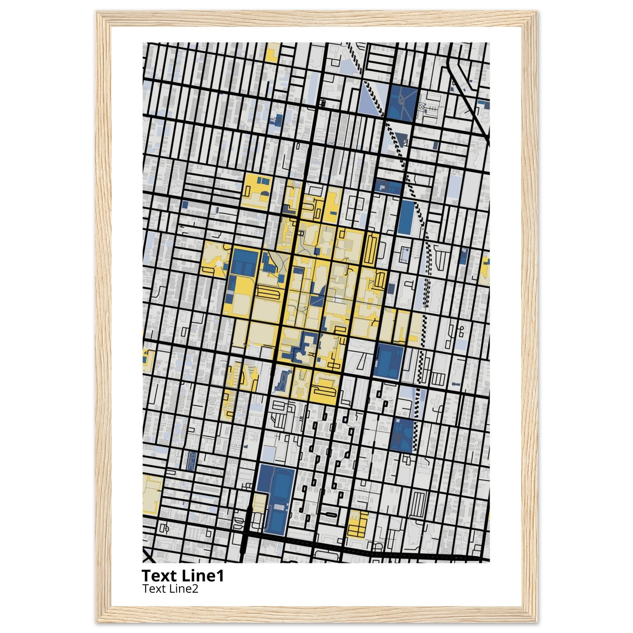 Temple University Pennsylvania Campus Map Poster | Graduation Gift - Ink And Atlas