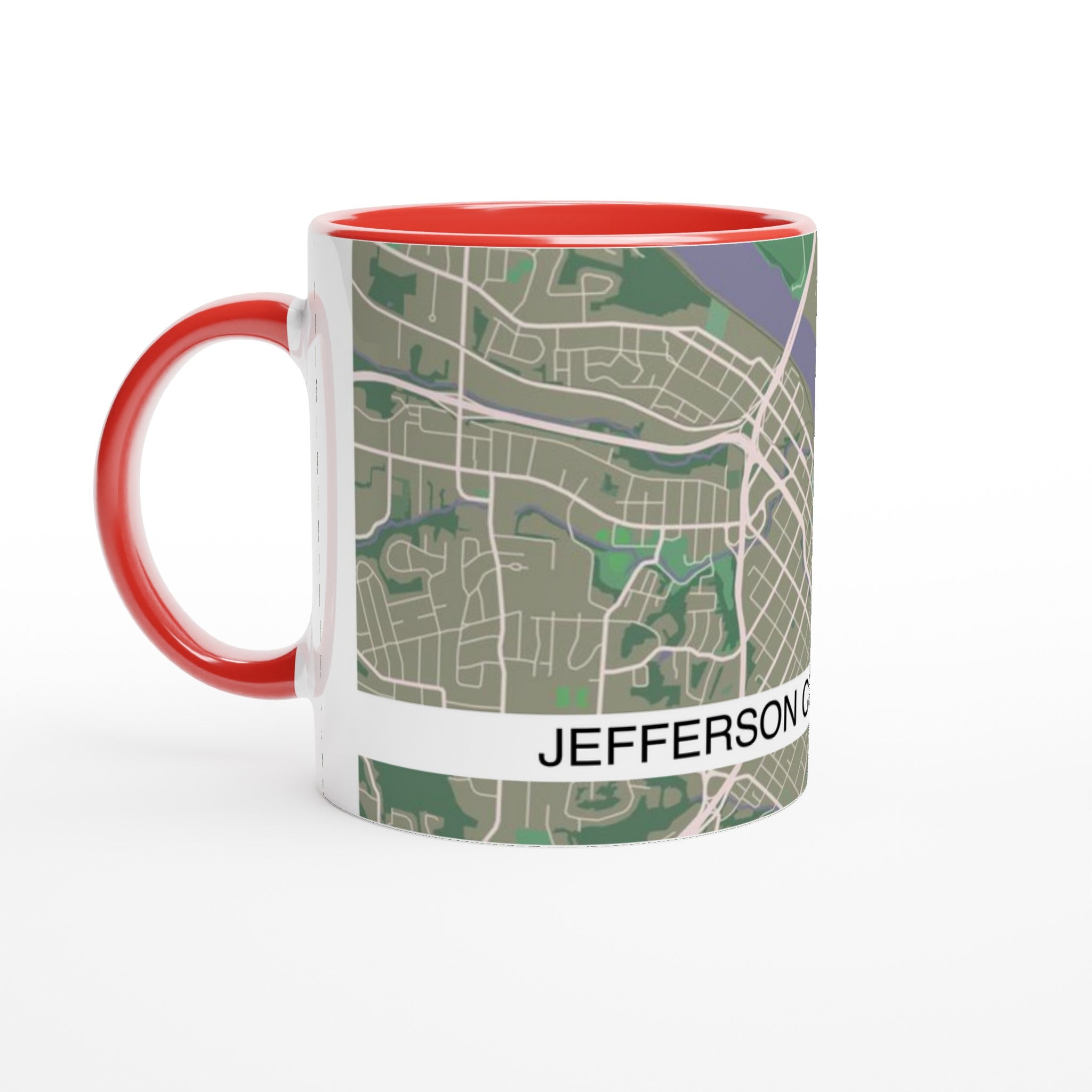 Jefferson City Modern City Map Mug (11oz) - Ink And Atlas