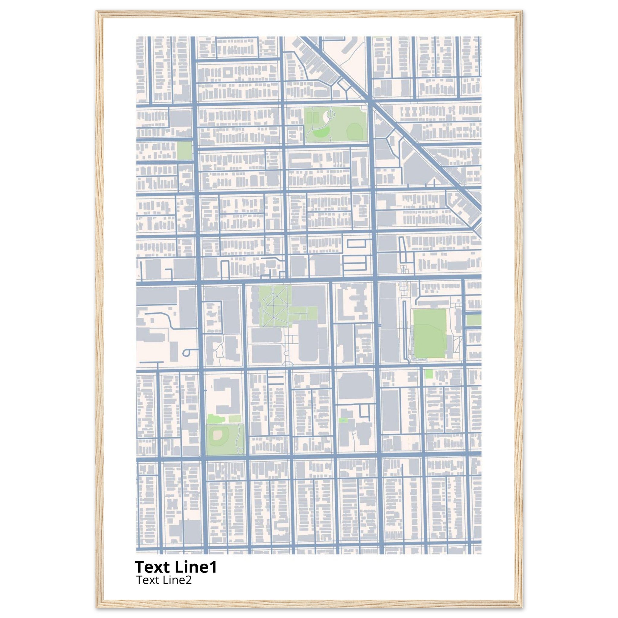 depaul university campus map poster