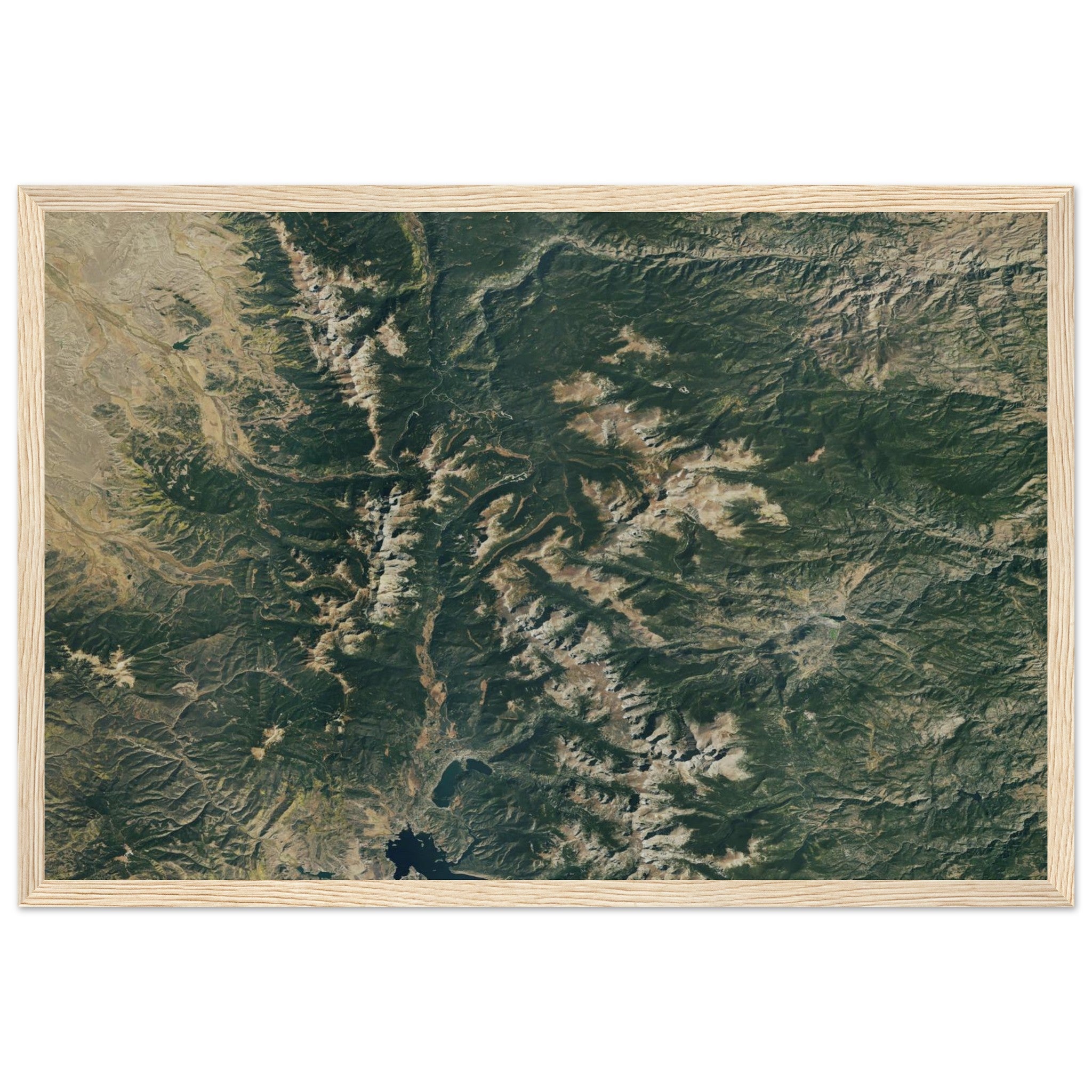 Rocky Mountains National Park Natural Earth Print - Ink And Atlas