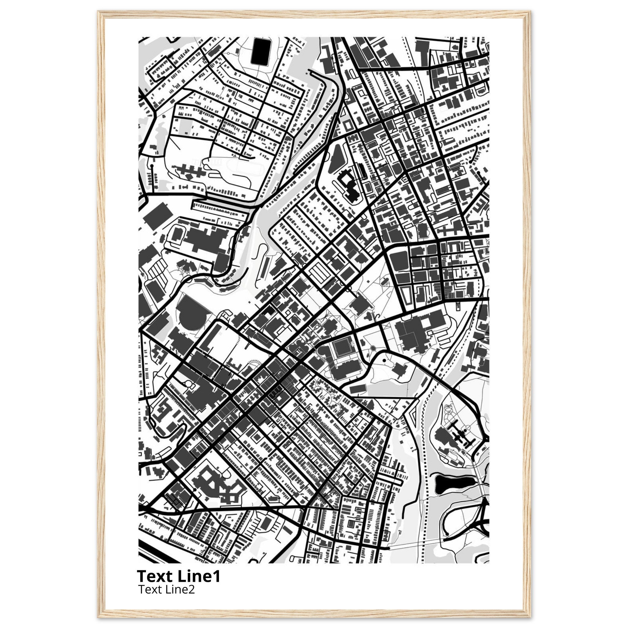 University of Pittsburgh Pennsylvania Campus Map Poster | Alumni Gift - Ink And Atlas