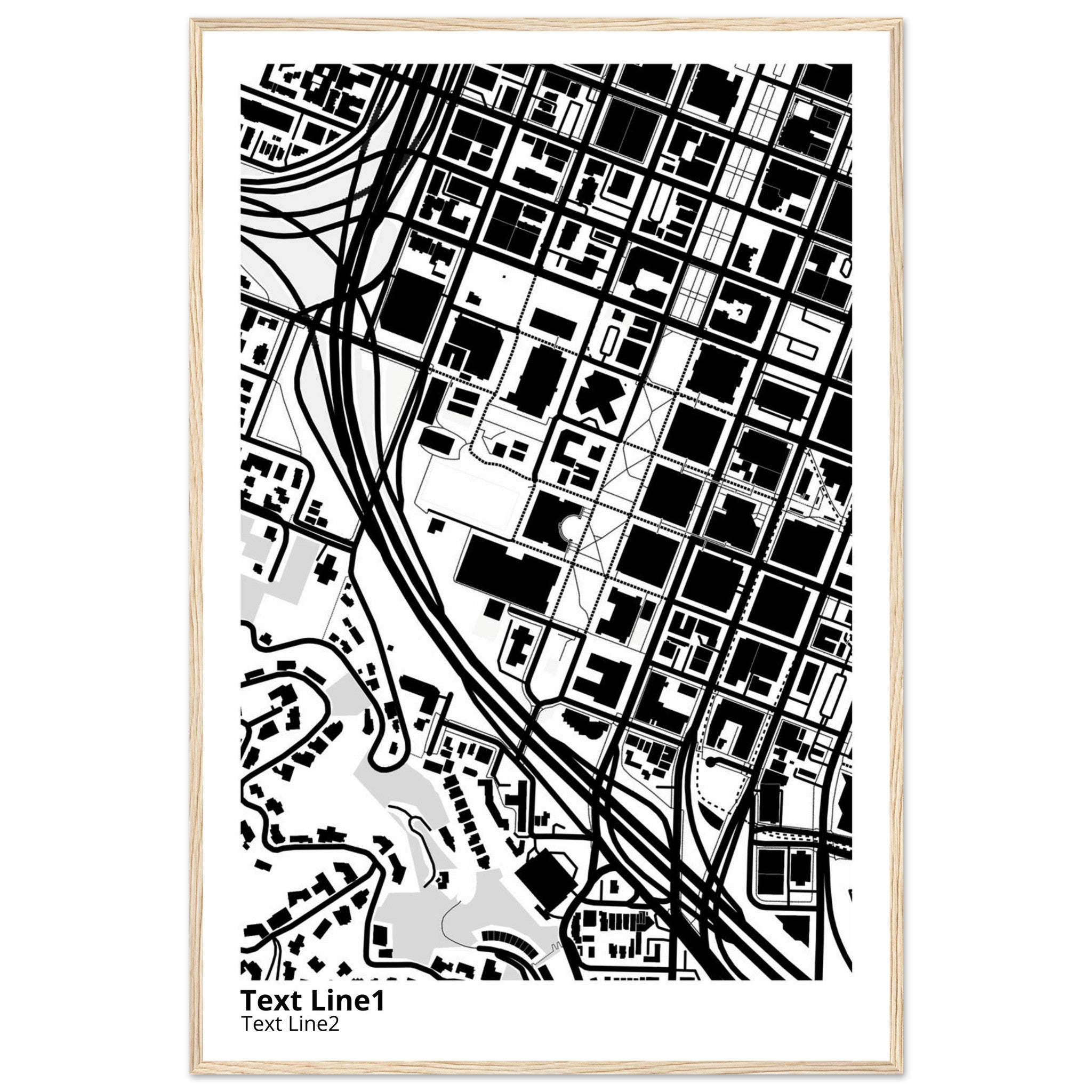Portland State University Campus Map Poster | Graduation Gift - Ink And Atlas