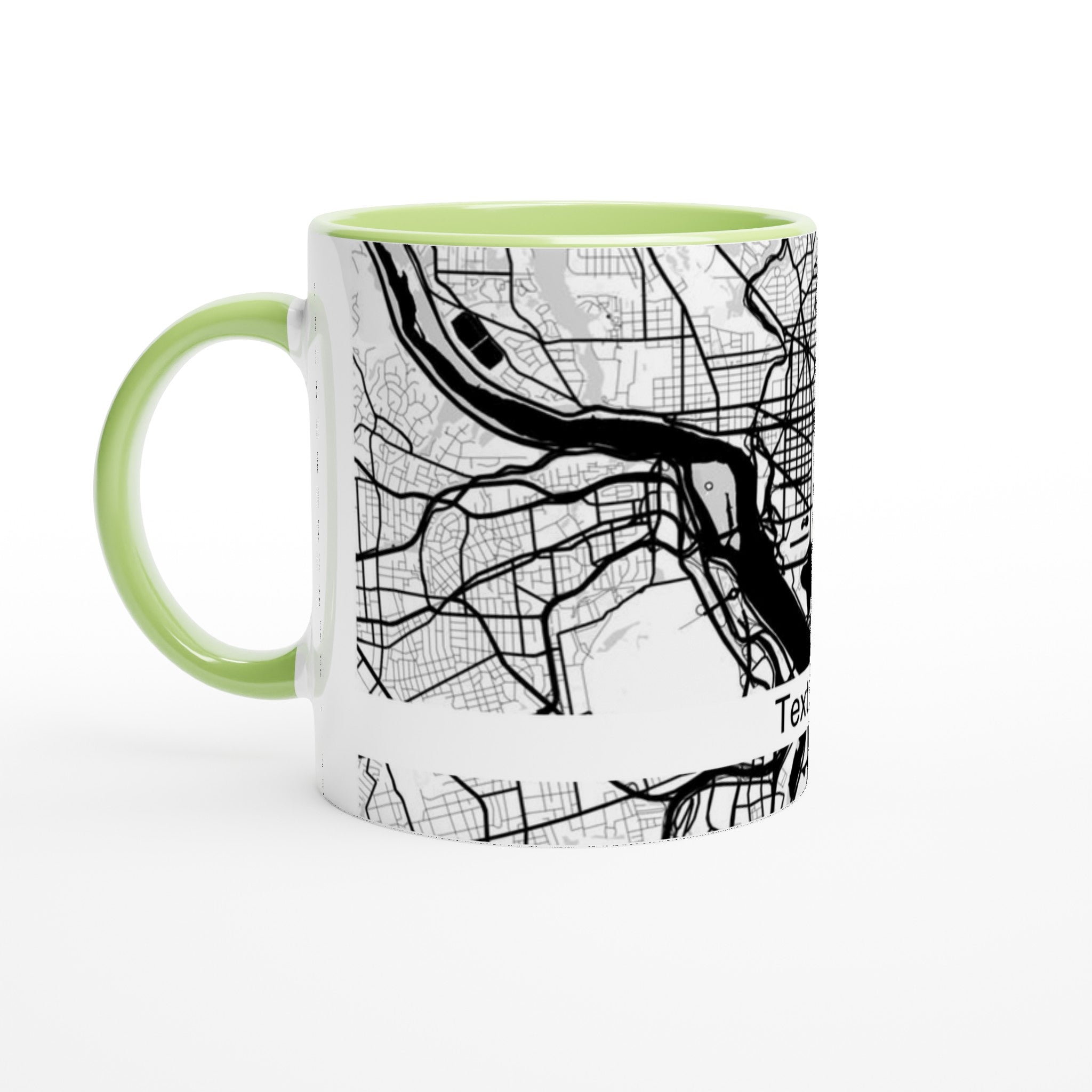 Custom Modern City Map Mug (11oz) - Ink And Atlas