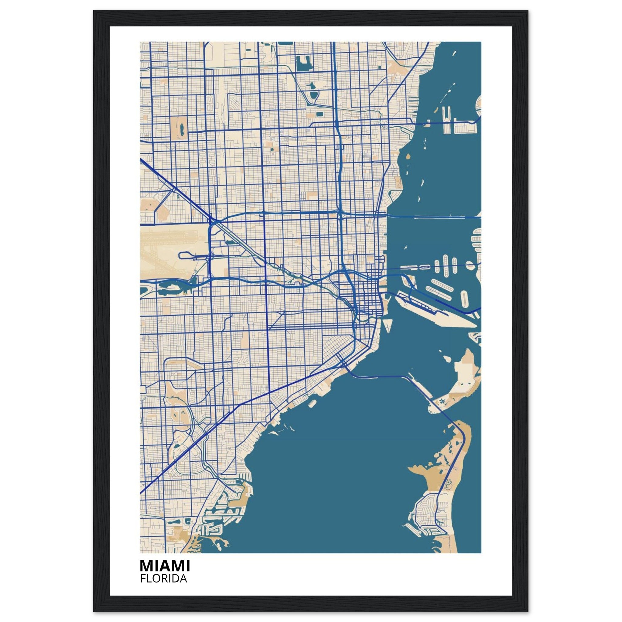 miami modern city map