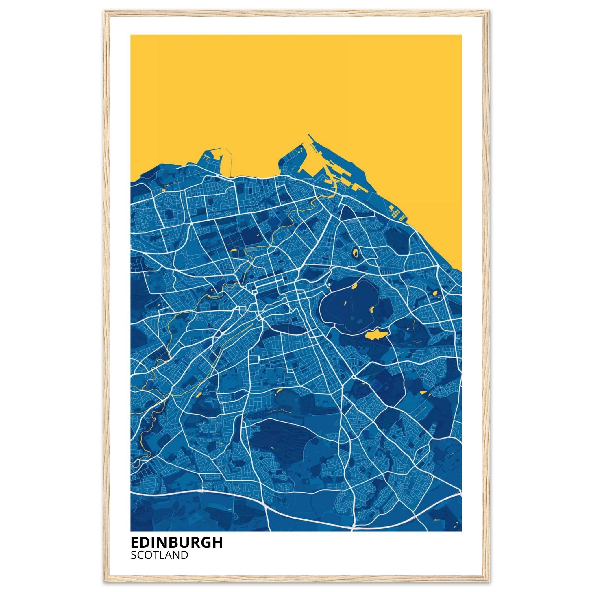 Edinburgh Scotland City Map Poster | Custom Map Art Print - Ink And Atlas