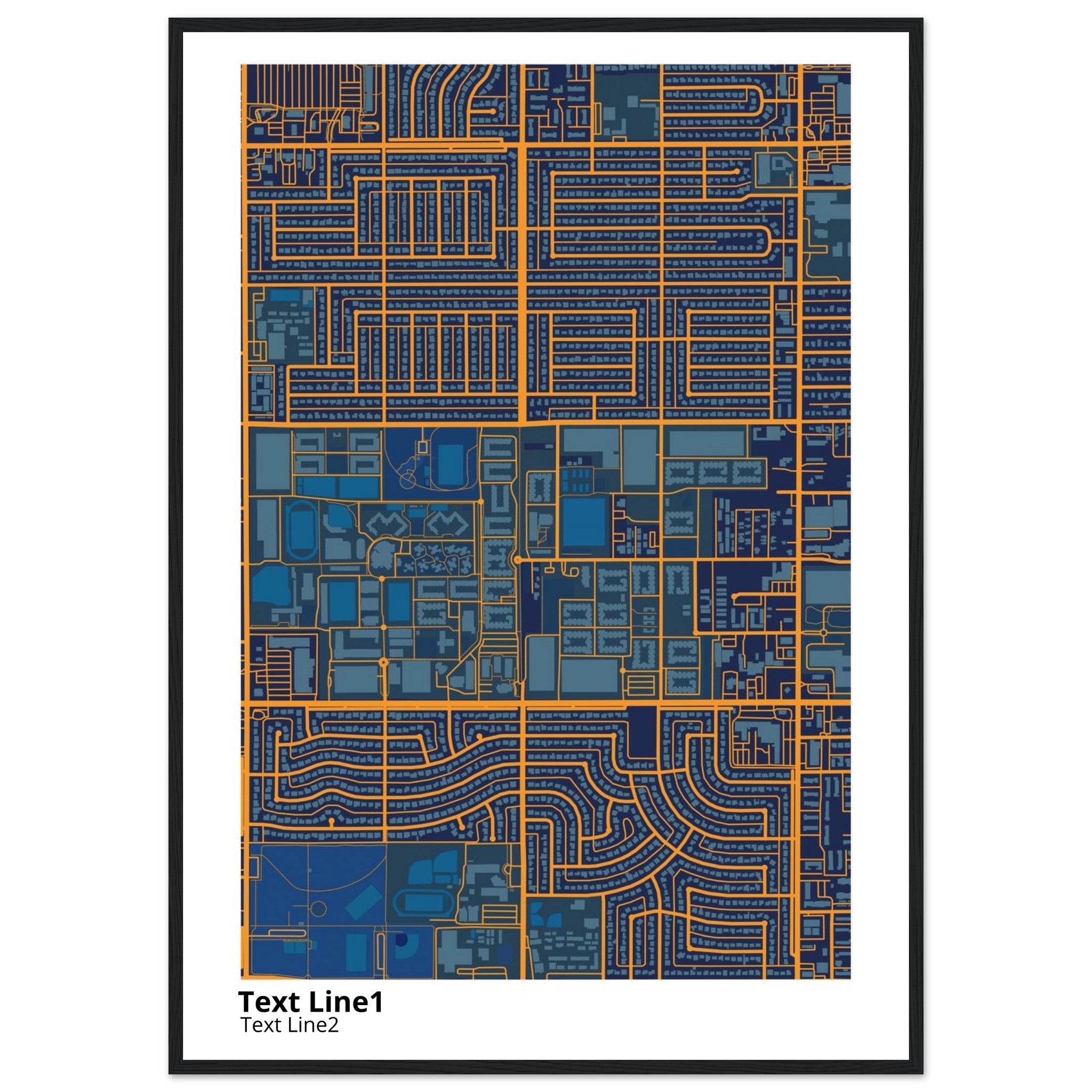 grand canyon university campus map poster