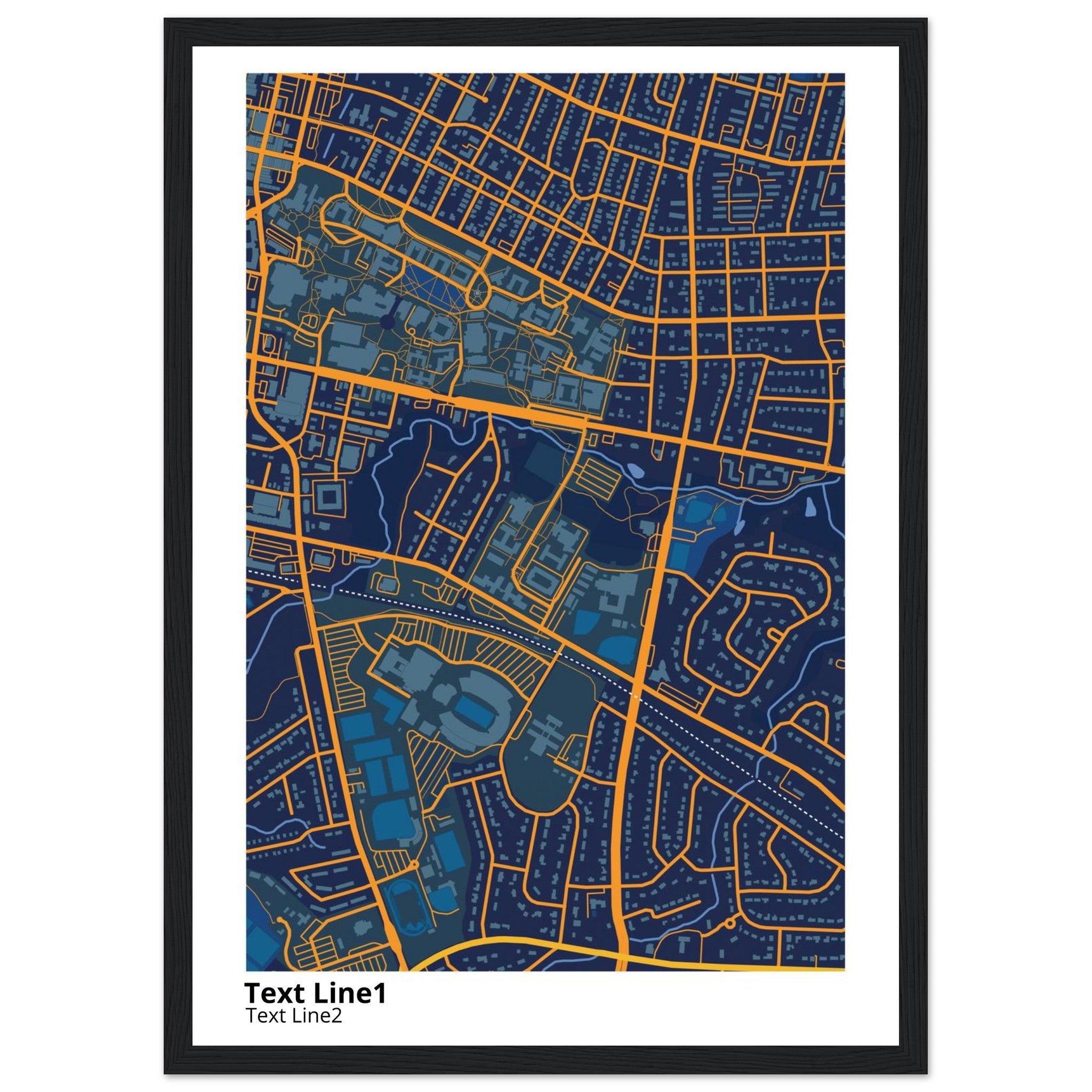 east carolina university north carolina campus map poster