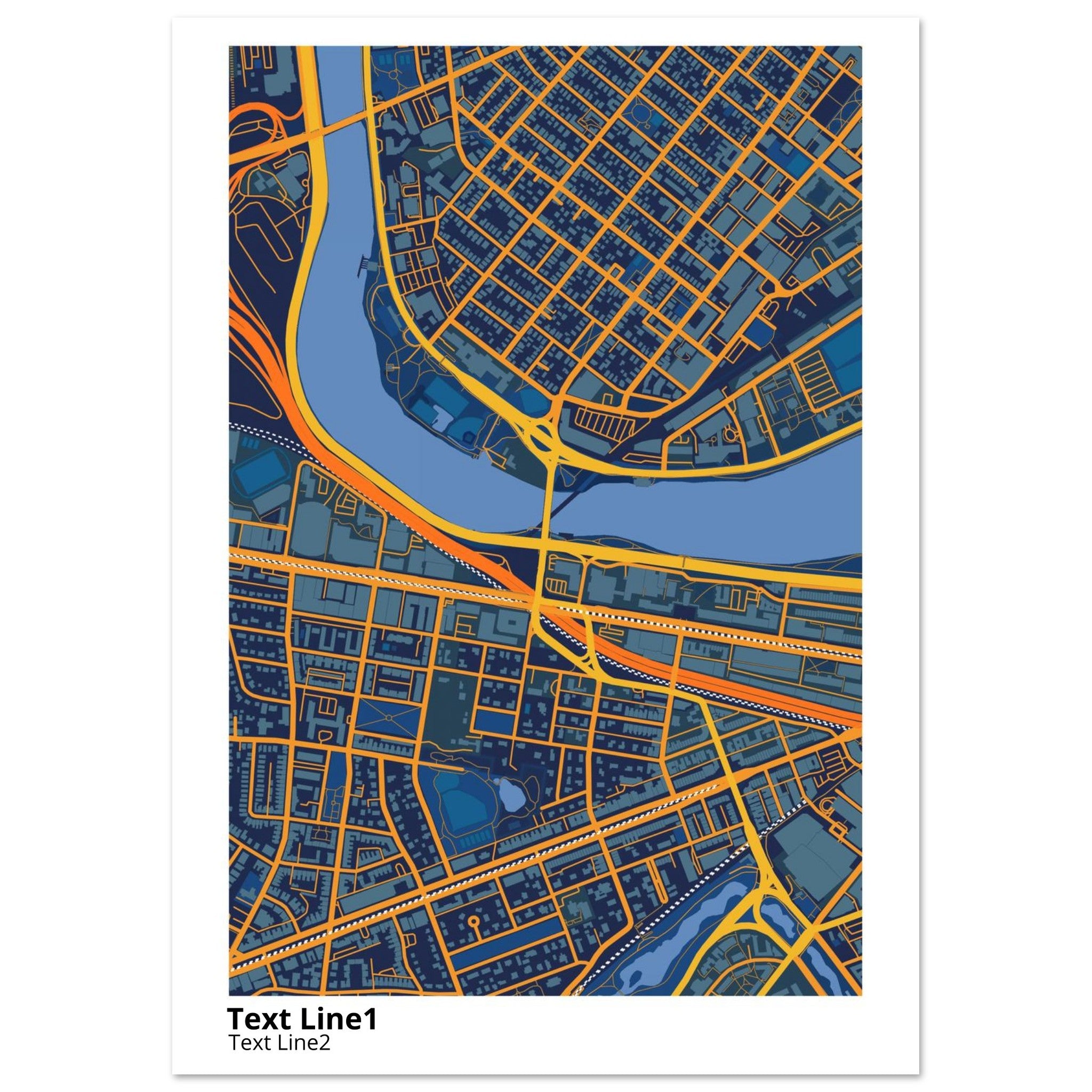 boston university campus map poster