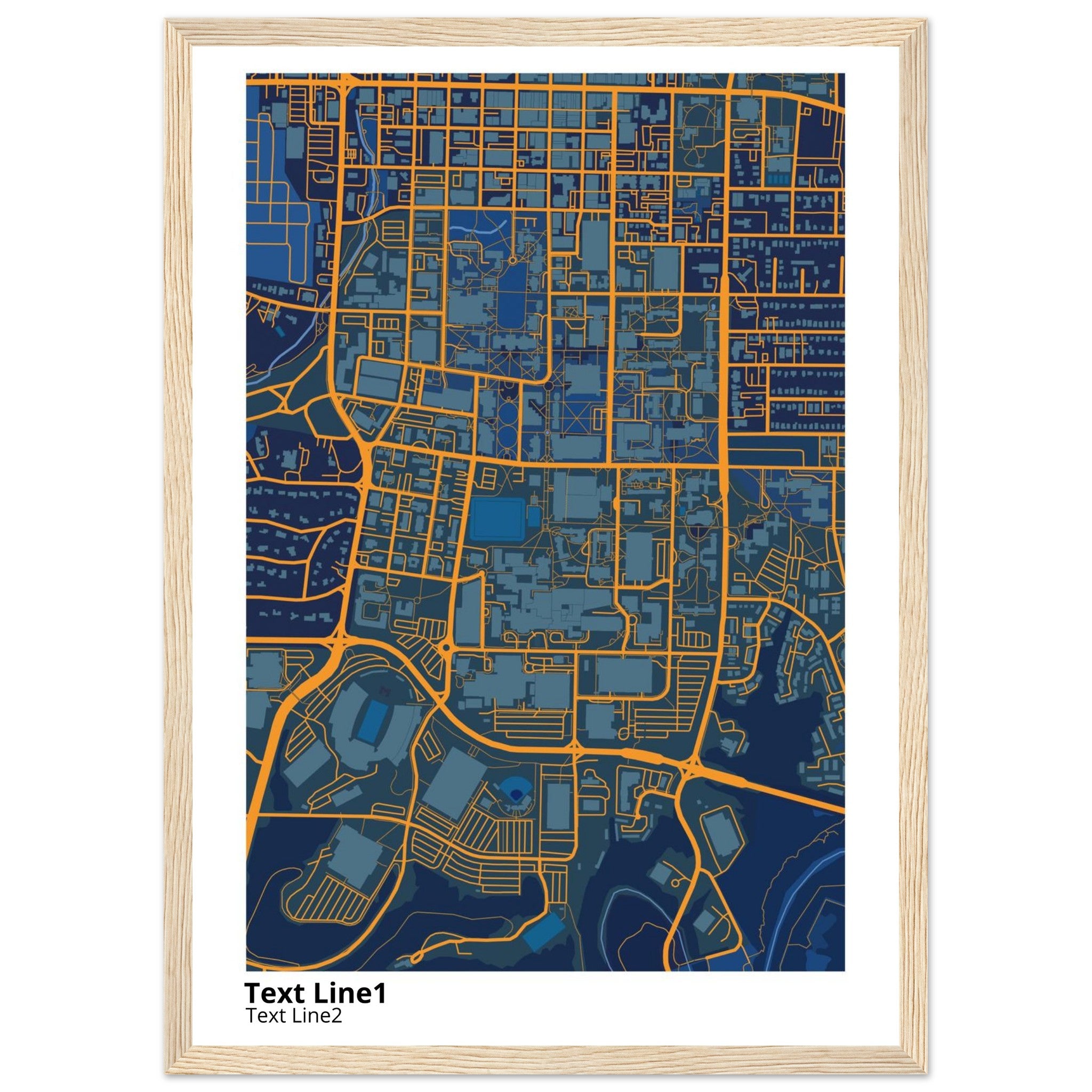 university of missouri columbia campus map poster