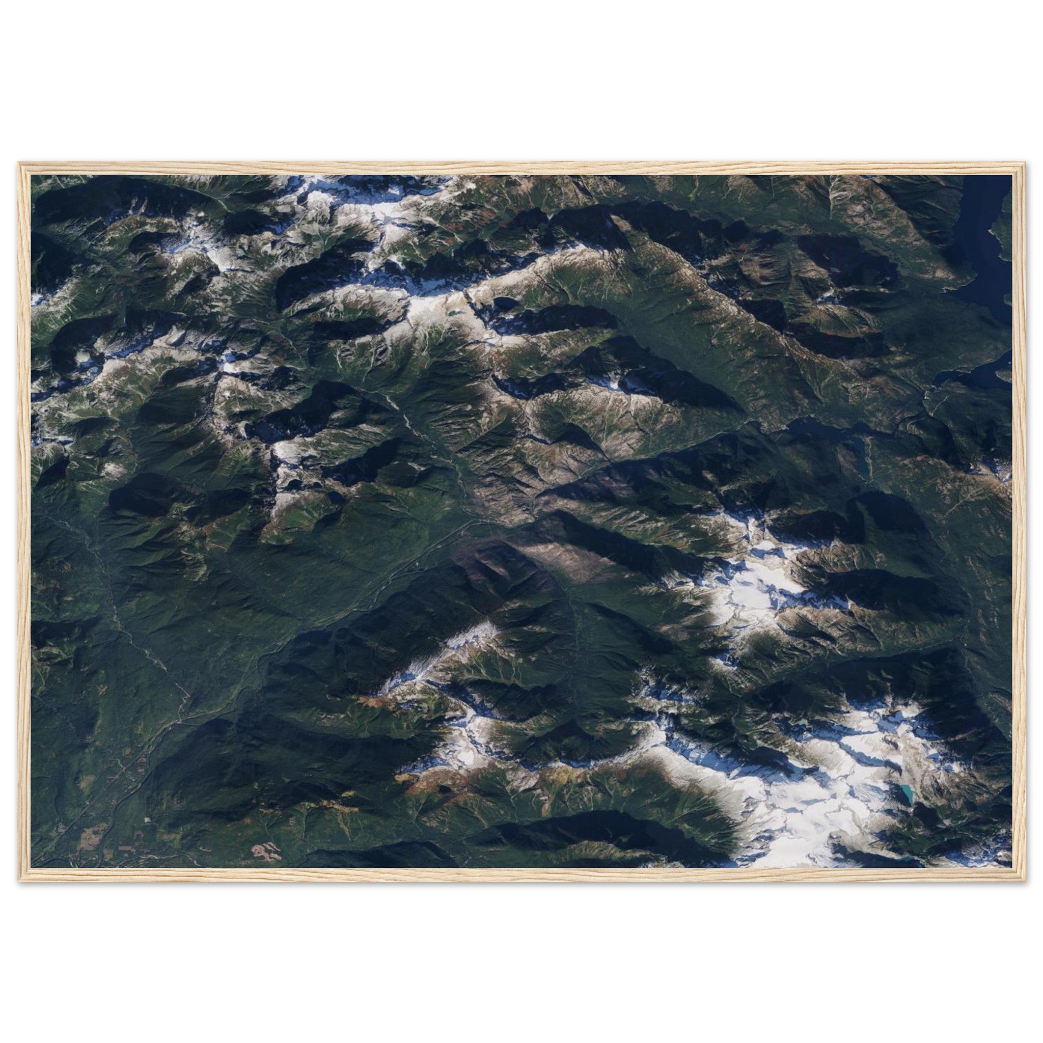 North Cascades National Park Natural Earth Print - Ink And Atlas