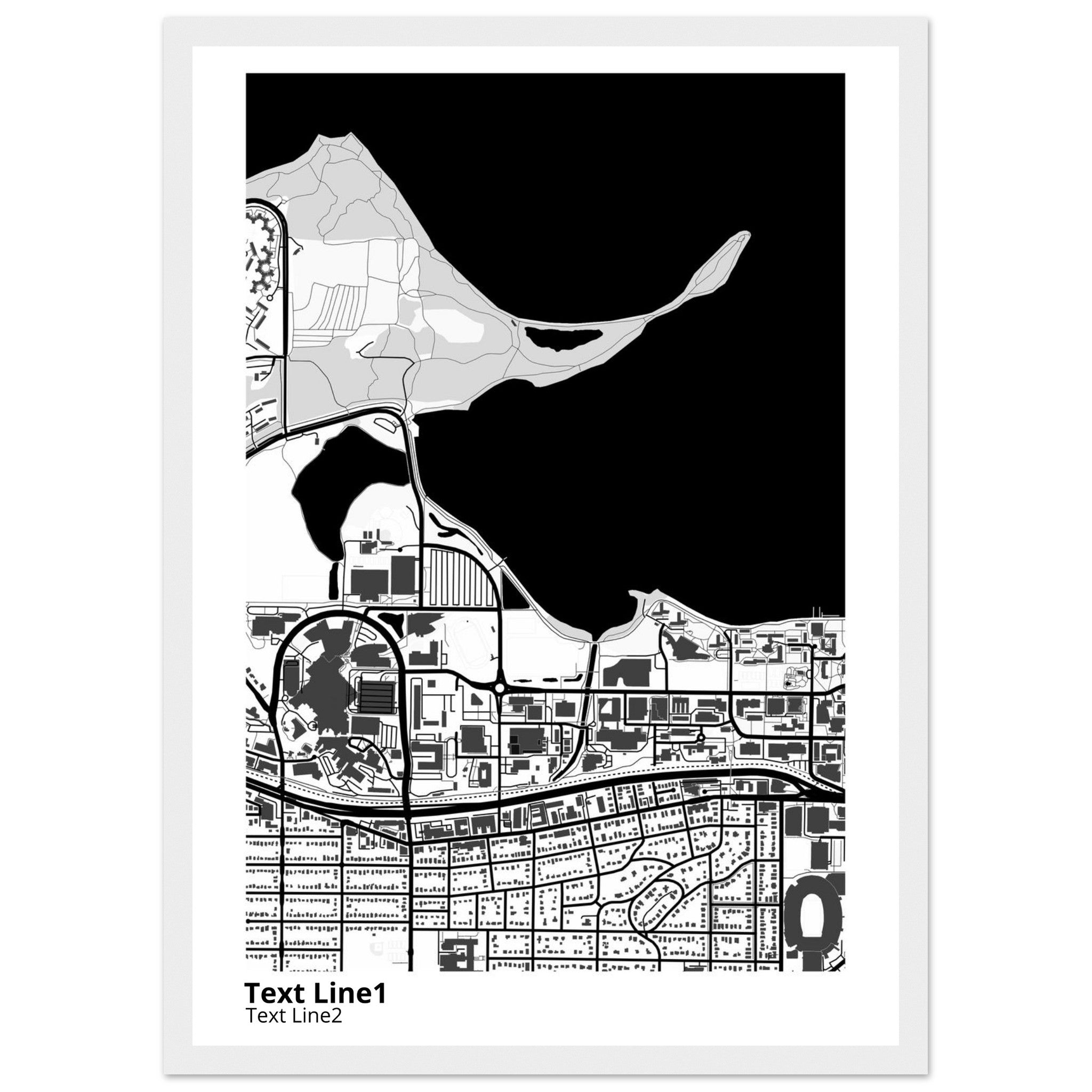 University of Wisconsin (Madison) Campus Map Poster | Graduation Gift - Ink And Atlas