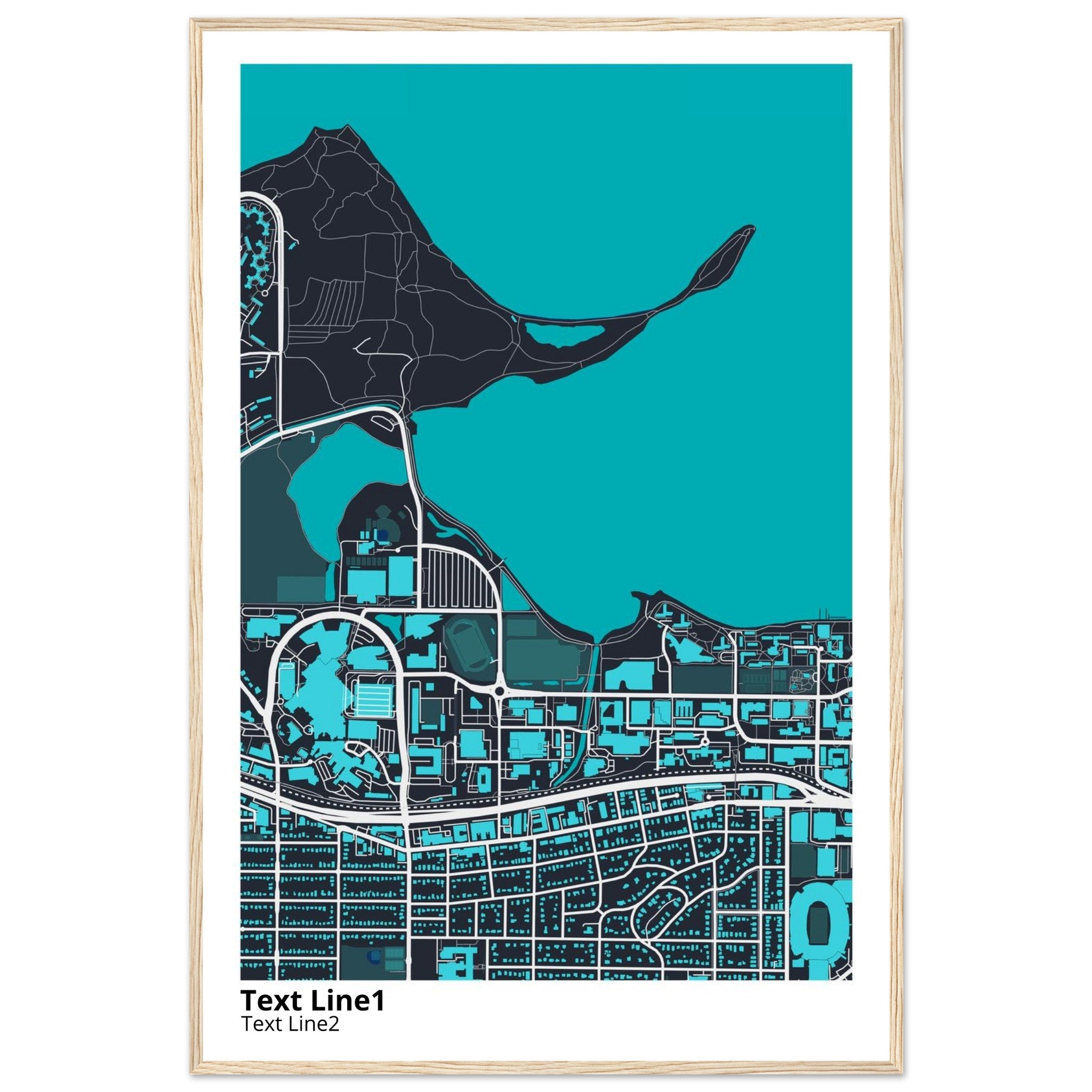 University of Wisconsin (Madison) Campus Map Poster | Graduation Gift - Ink And Atlas