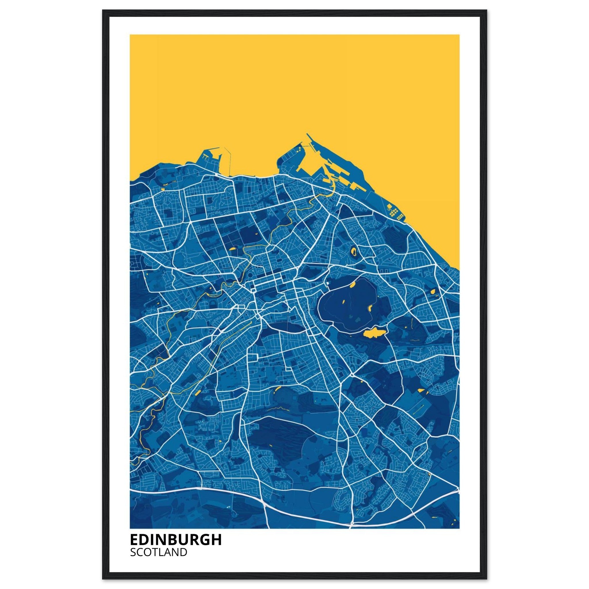 Edinburgh Scotland City Map Poster | Custom Map Art Print - Ink And Atlas