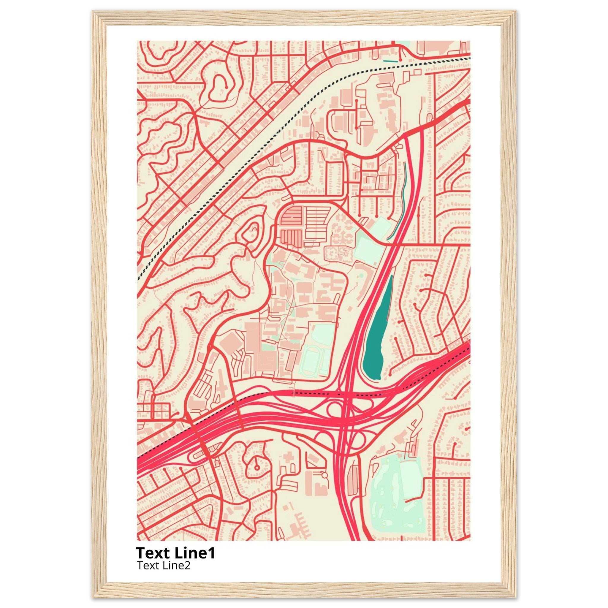 california state university los angeles campus map poster