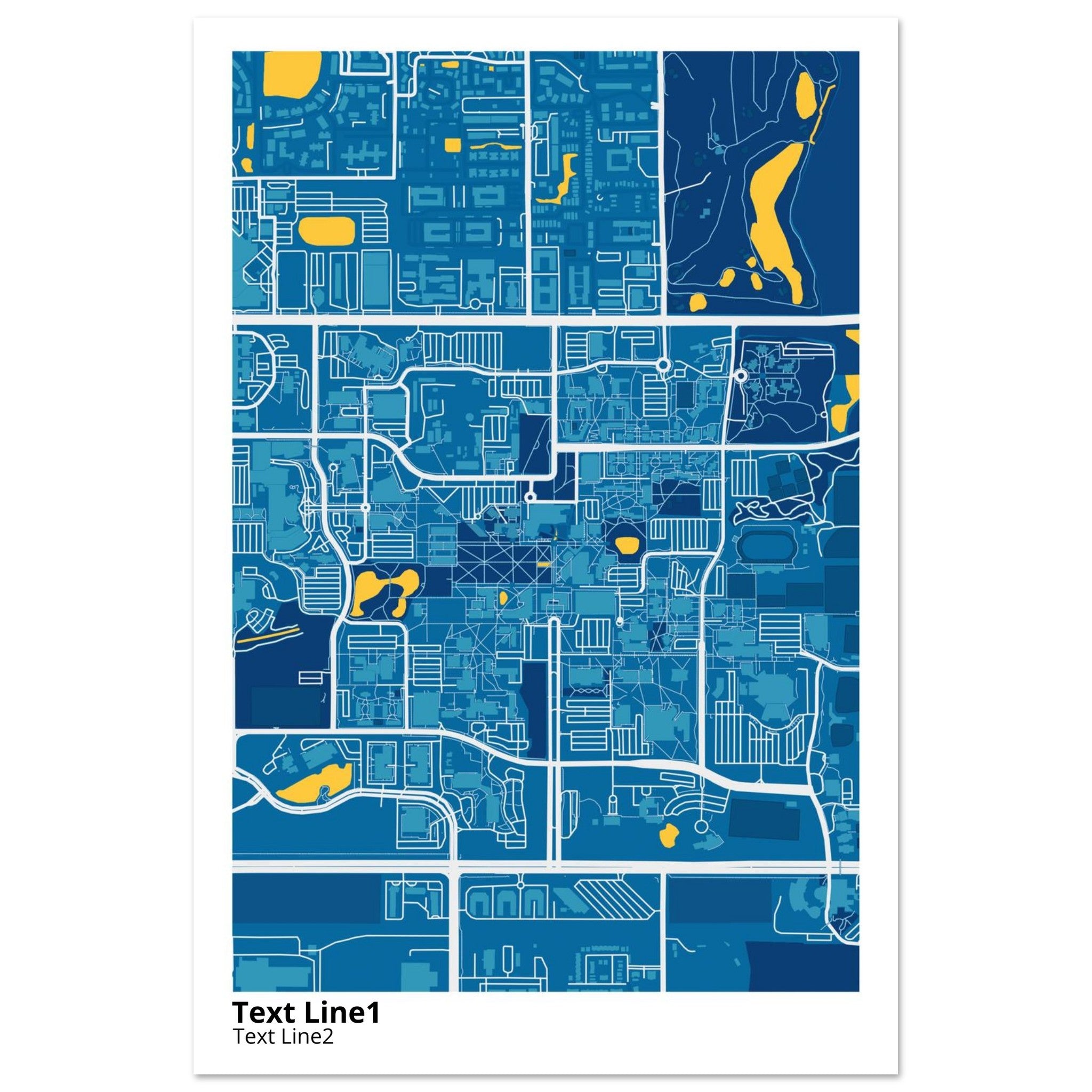 university of south florida campus map poster