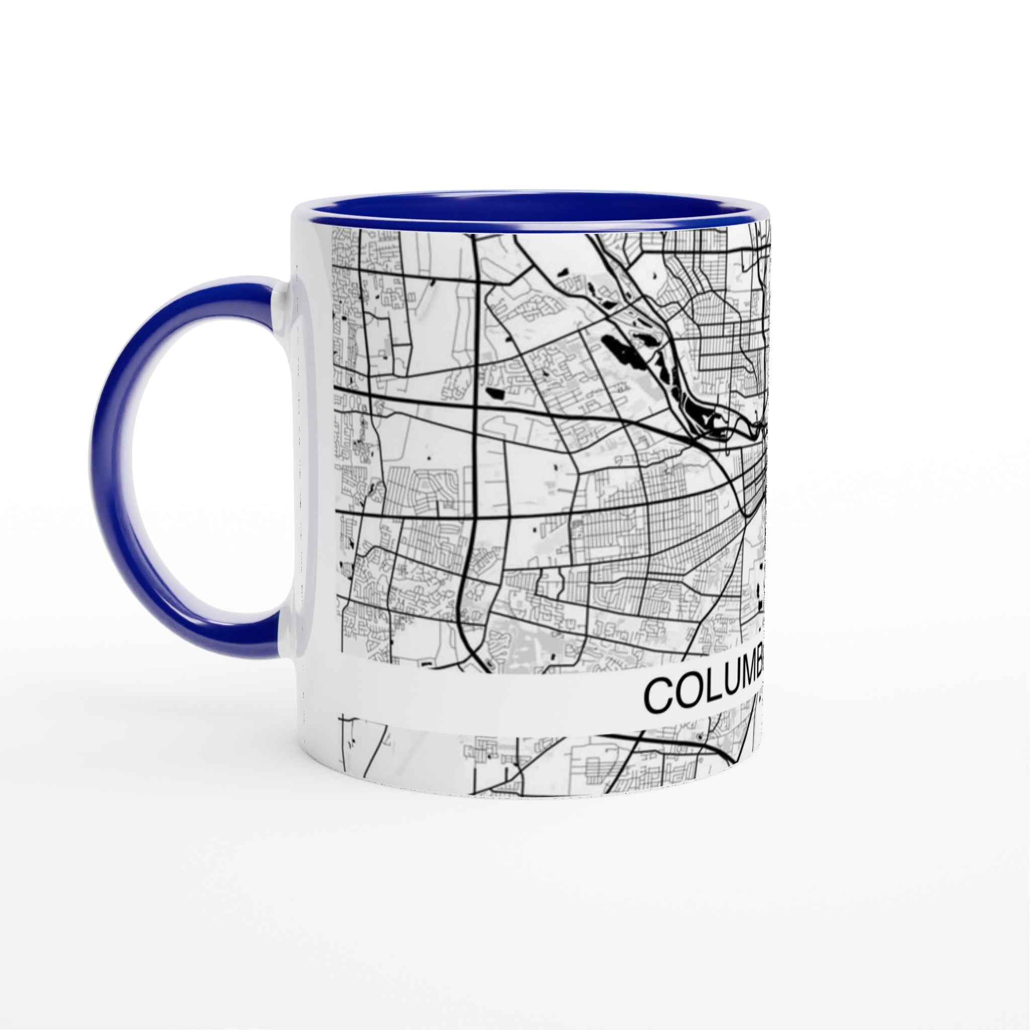 Columbus Ohio Modern City Map Mug (11oz) - Ink And Atlas