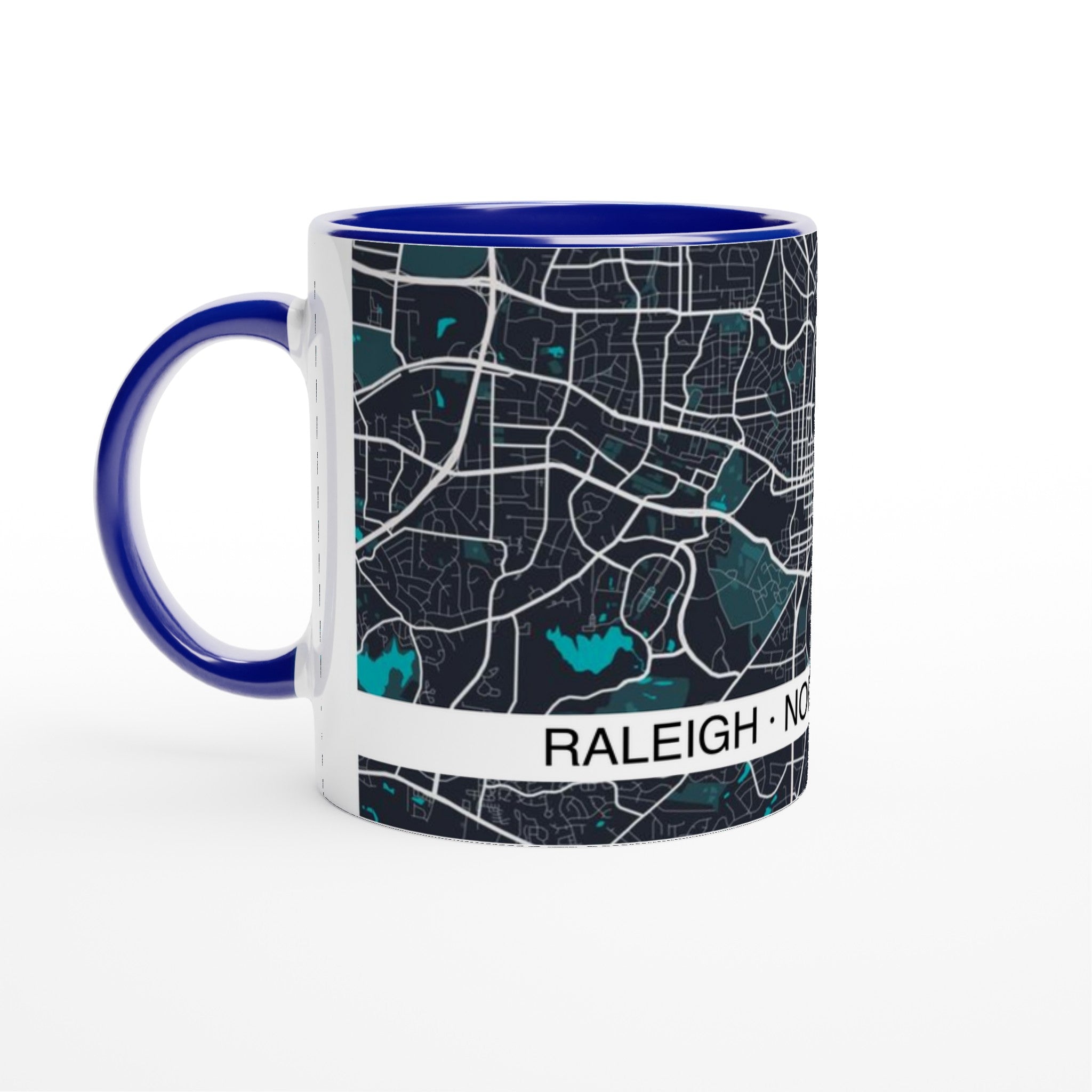 Raleigh Modern City Map Mug (11oz) - Ink And Atlas