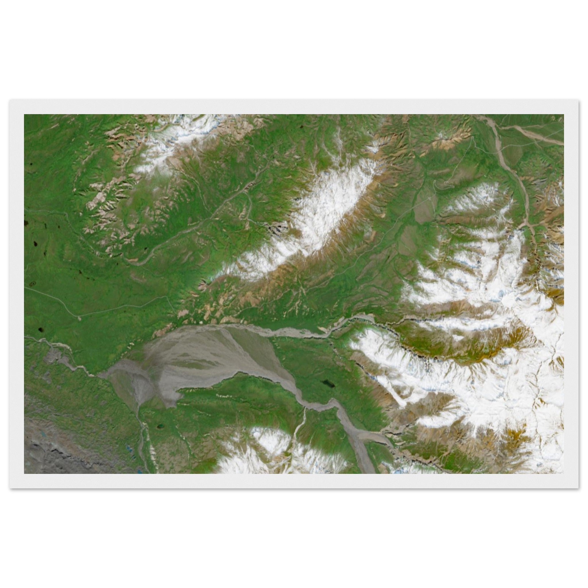Denali National Park Natural Earth Print - Ink And Atlas