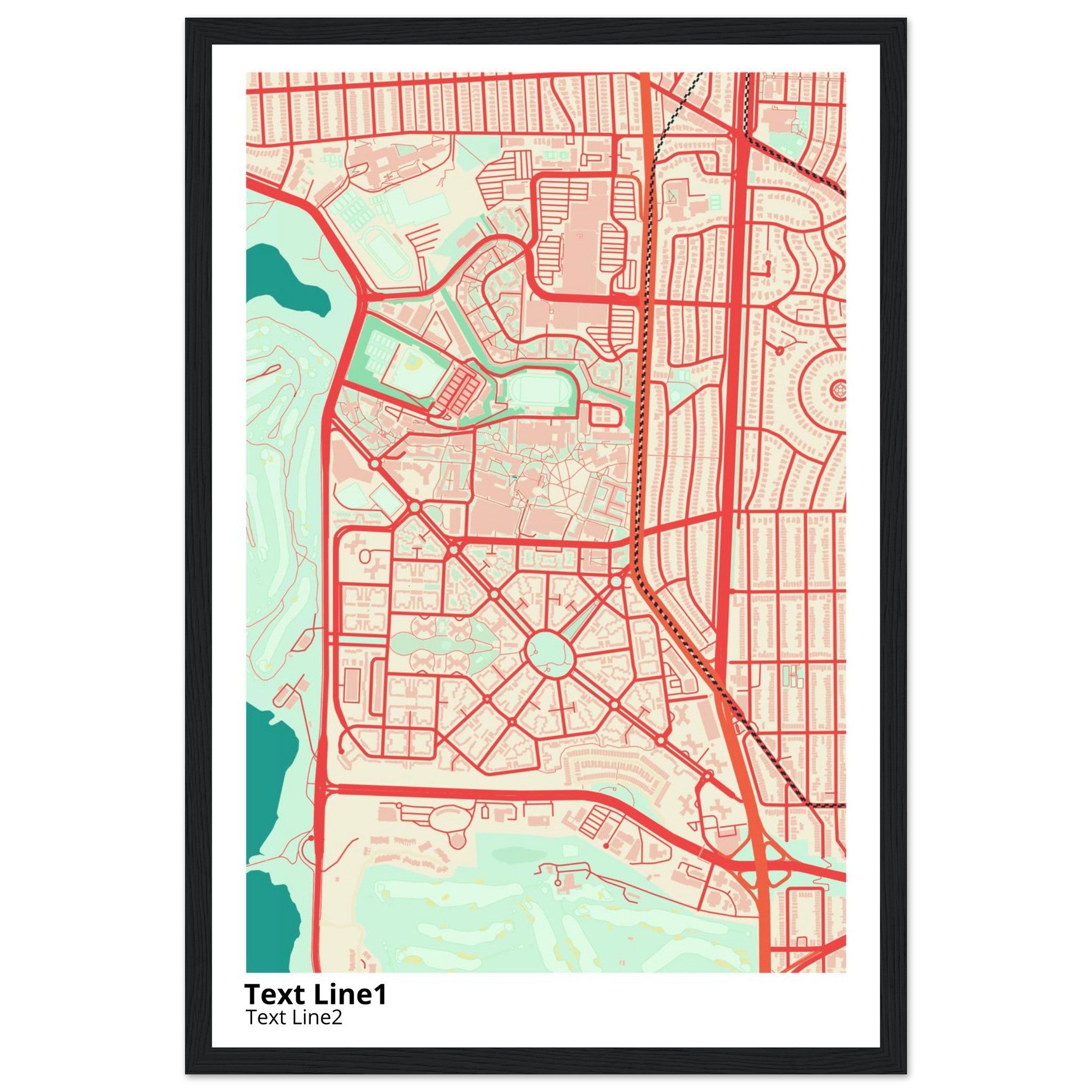 san francisco state university campus map poster