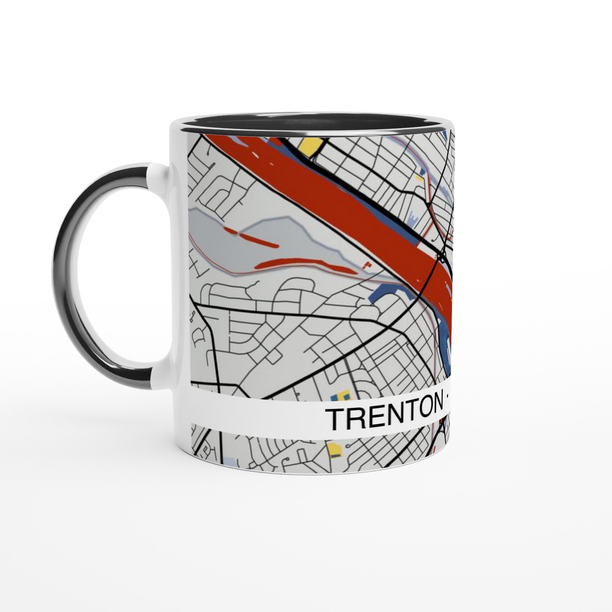trenton modern city map mug 11oz
