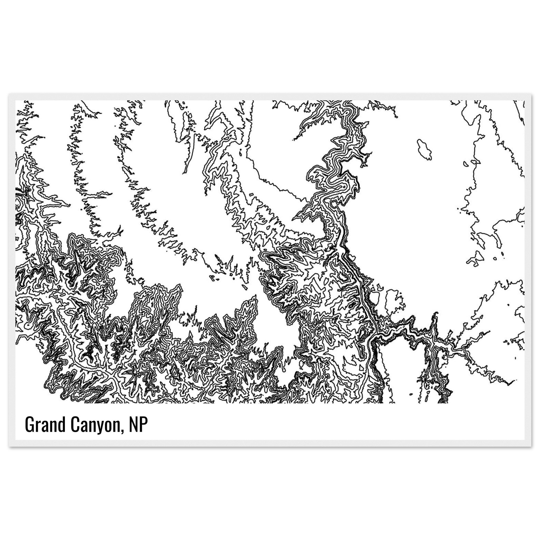 Custom Contours Print - Ink And Atlas
