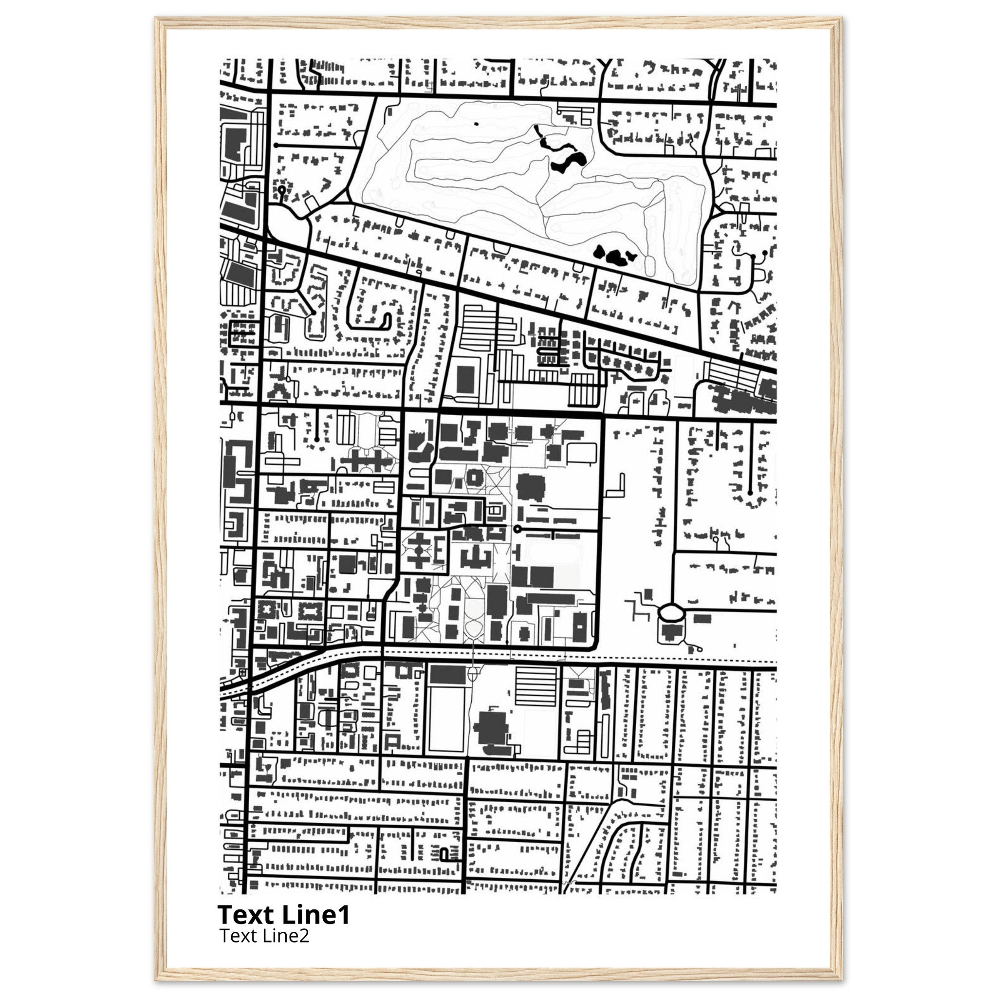 University of Memphis Tennessee Campus Map Poster | Graduation Gift - Ink And Atlas