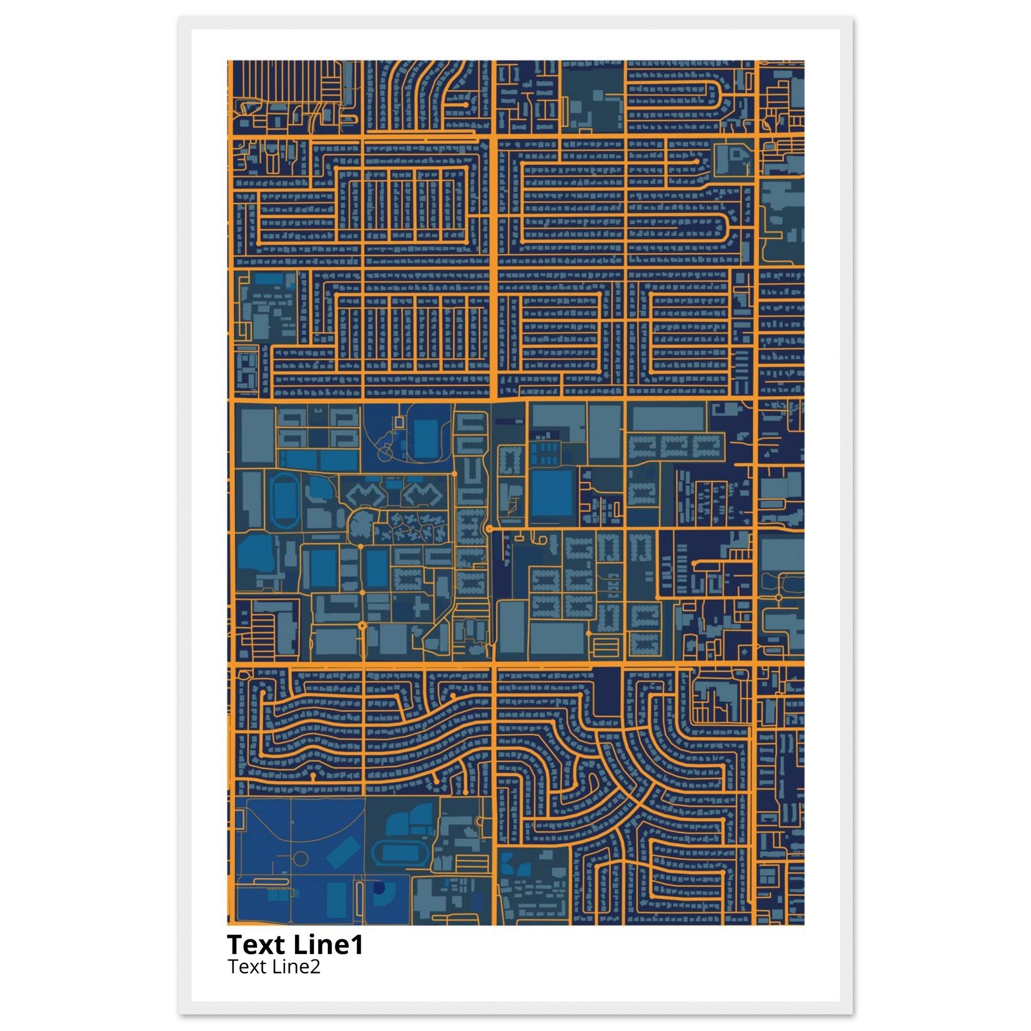 grand canyon university campus map poster