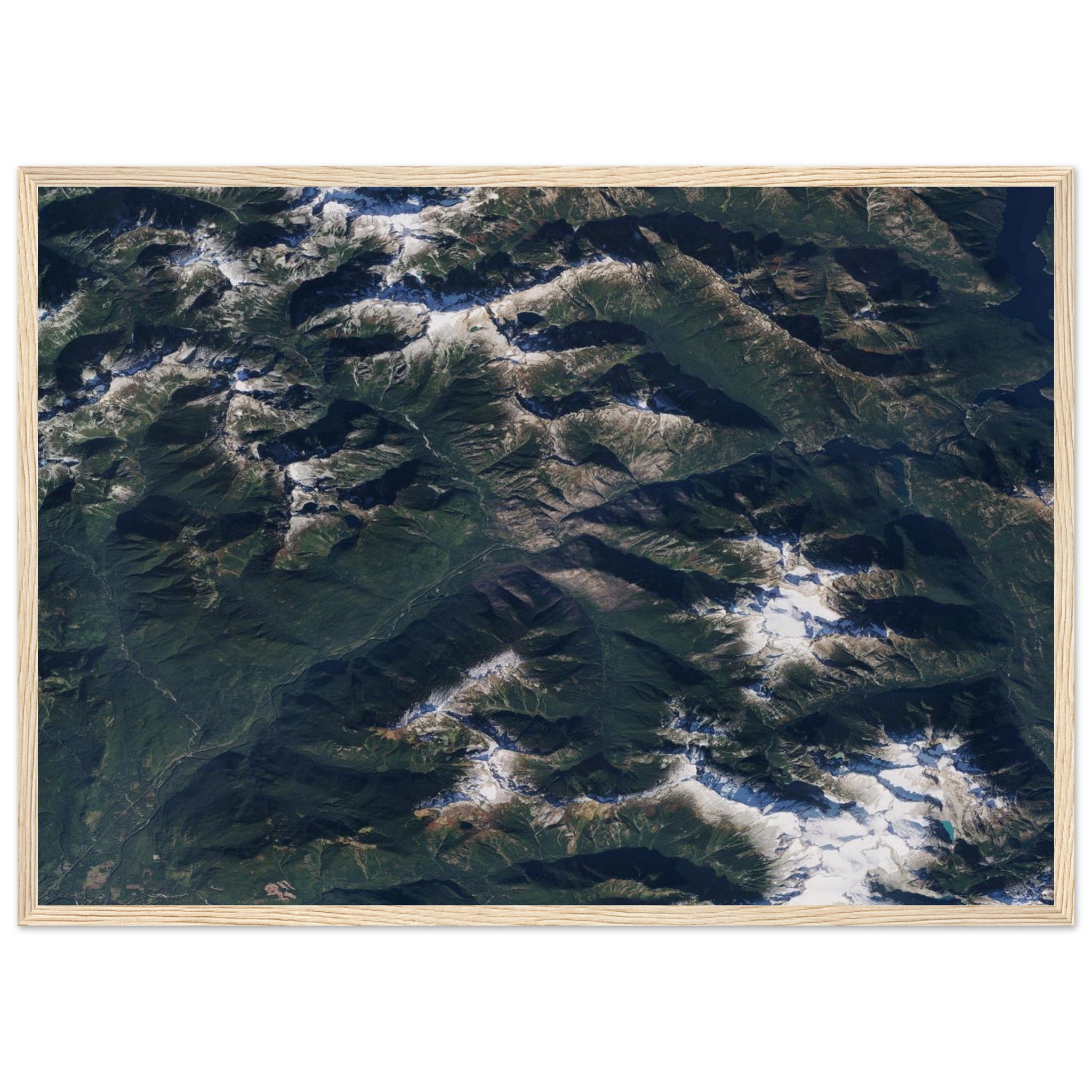 North Cascades National Park Natural Earth Print - Ink And Atlas