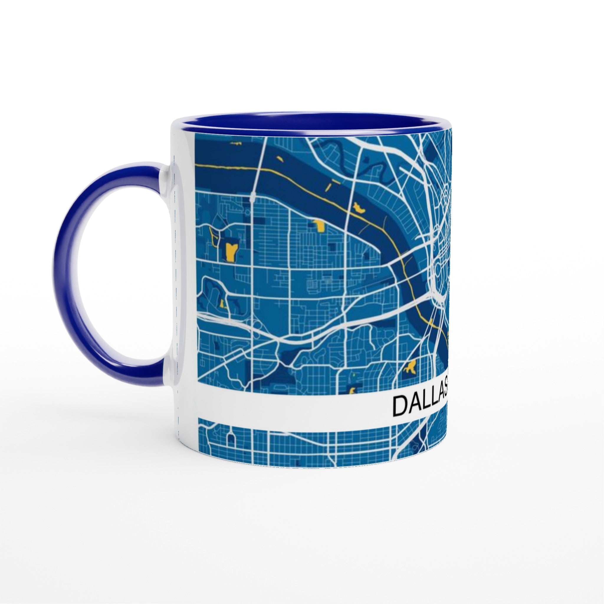 dallas modern city map mug 11oz